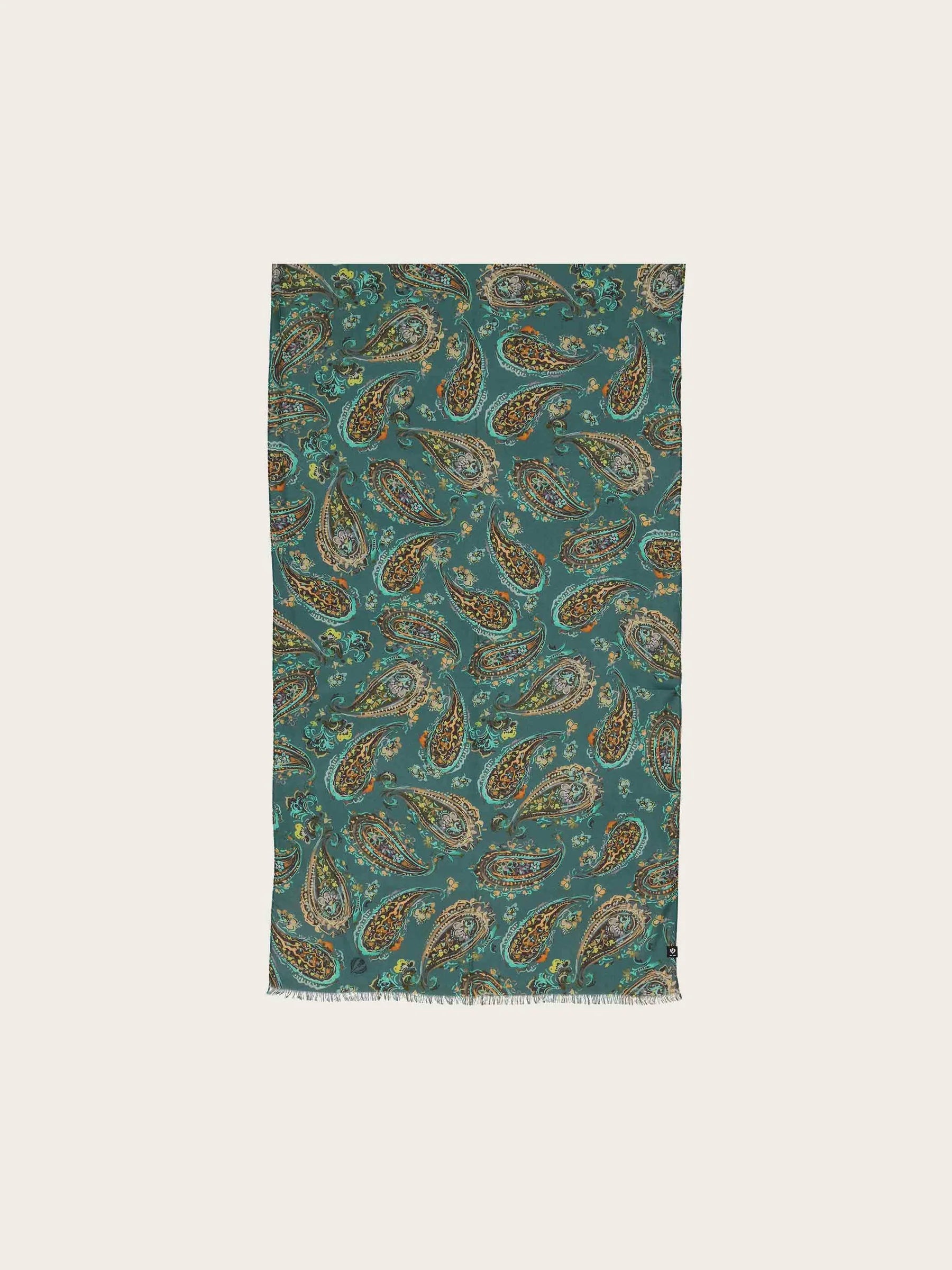 Scarf with Paisley Print