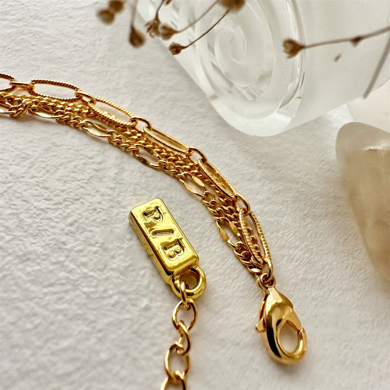 Nanaimo Triple Layer Textured Chain Bracelet