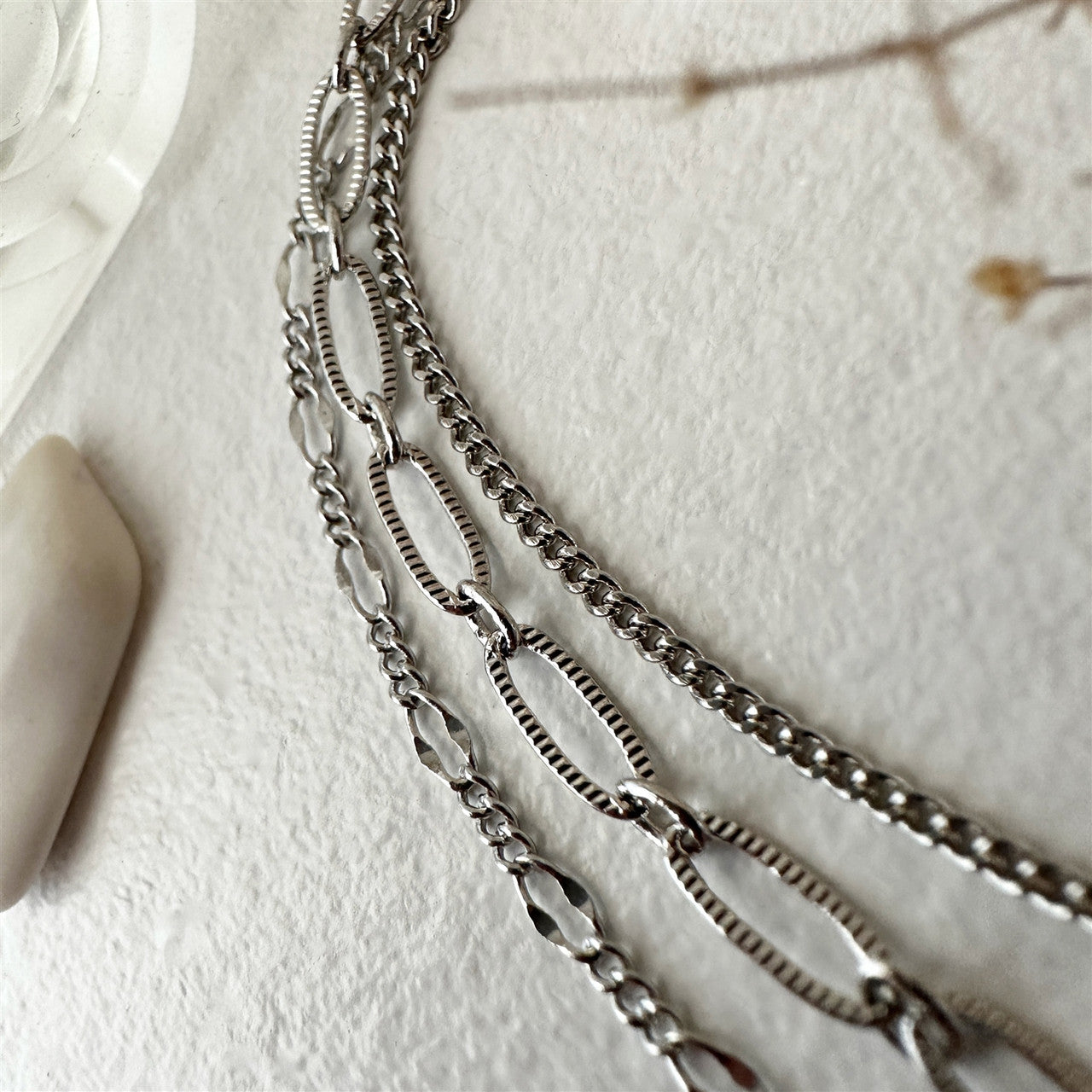 Nanaimo Triple Layer Textured Chain Bracelet