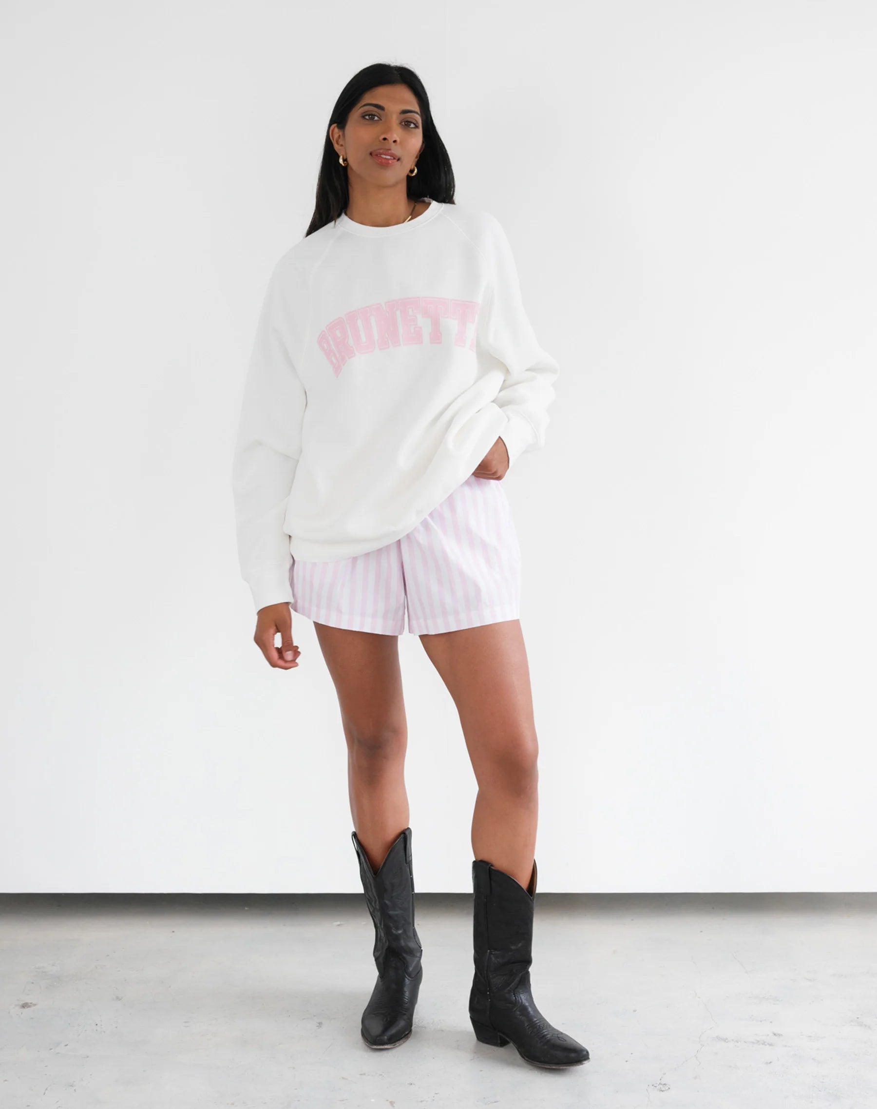 Brunette Varsity Not Your Boyfriend's Crew