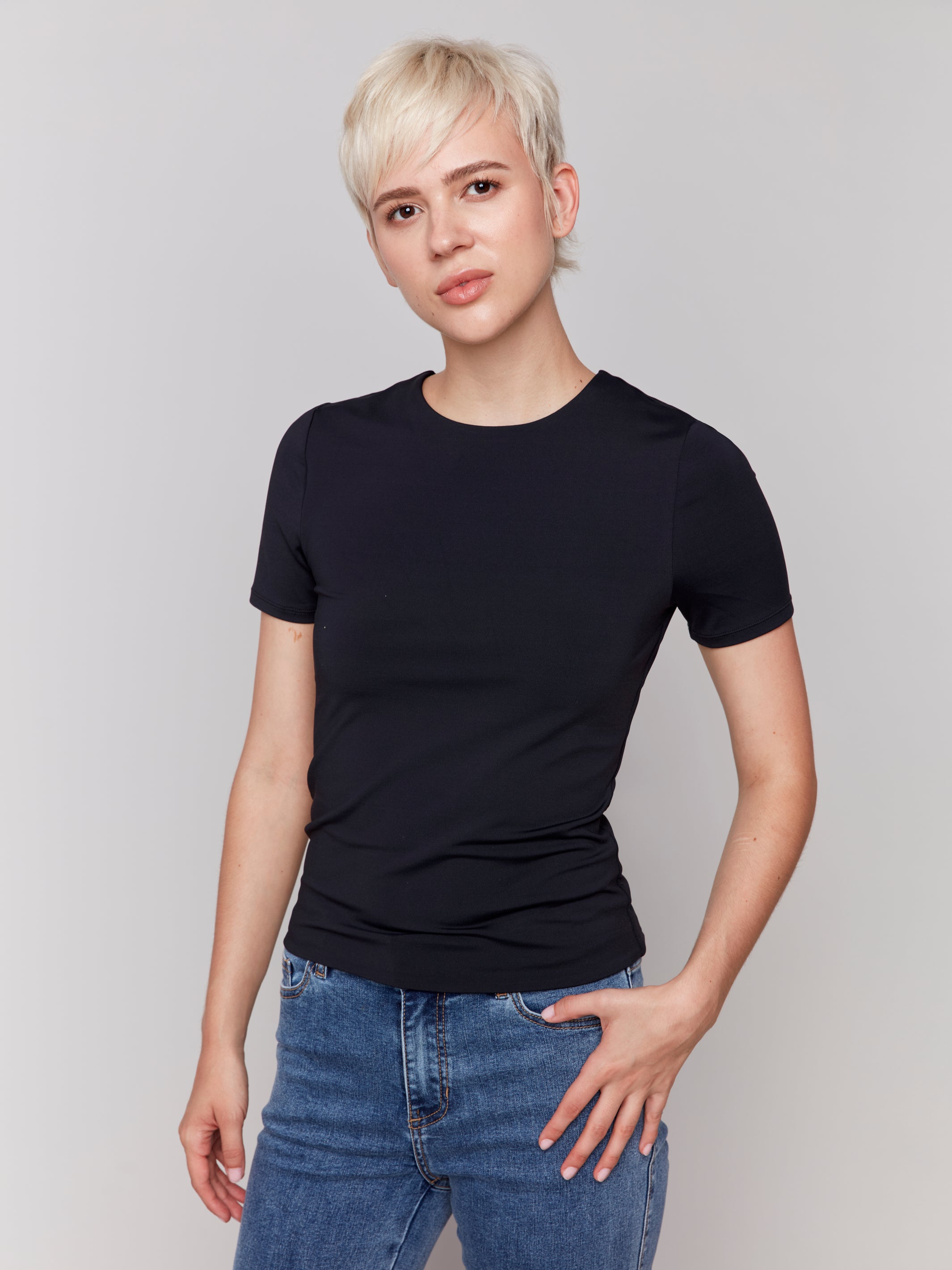 Double Cloth Super Stretch T-Shirt