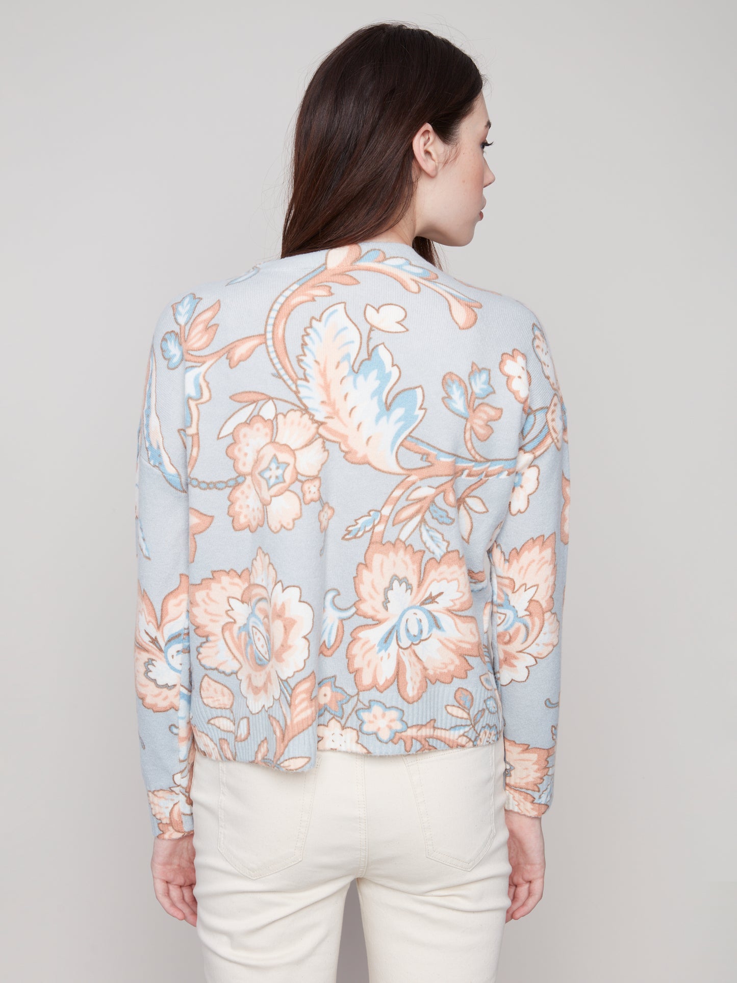 Printed Crew Neck Sweater