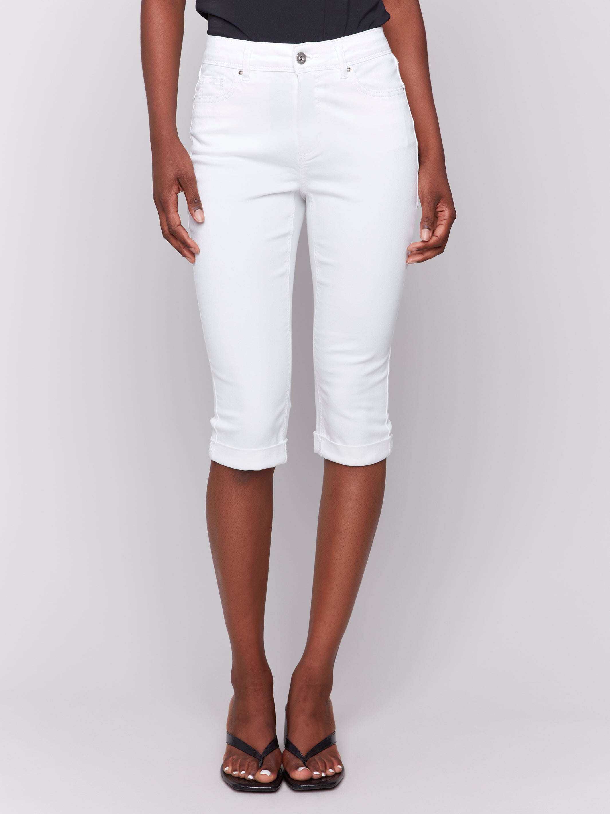 Stretch Twill Pedal Pusher Pants