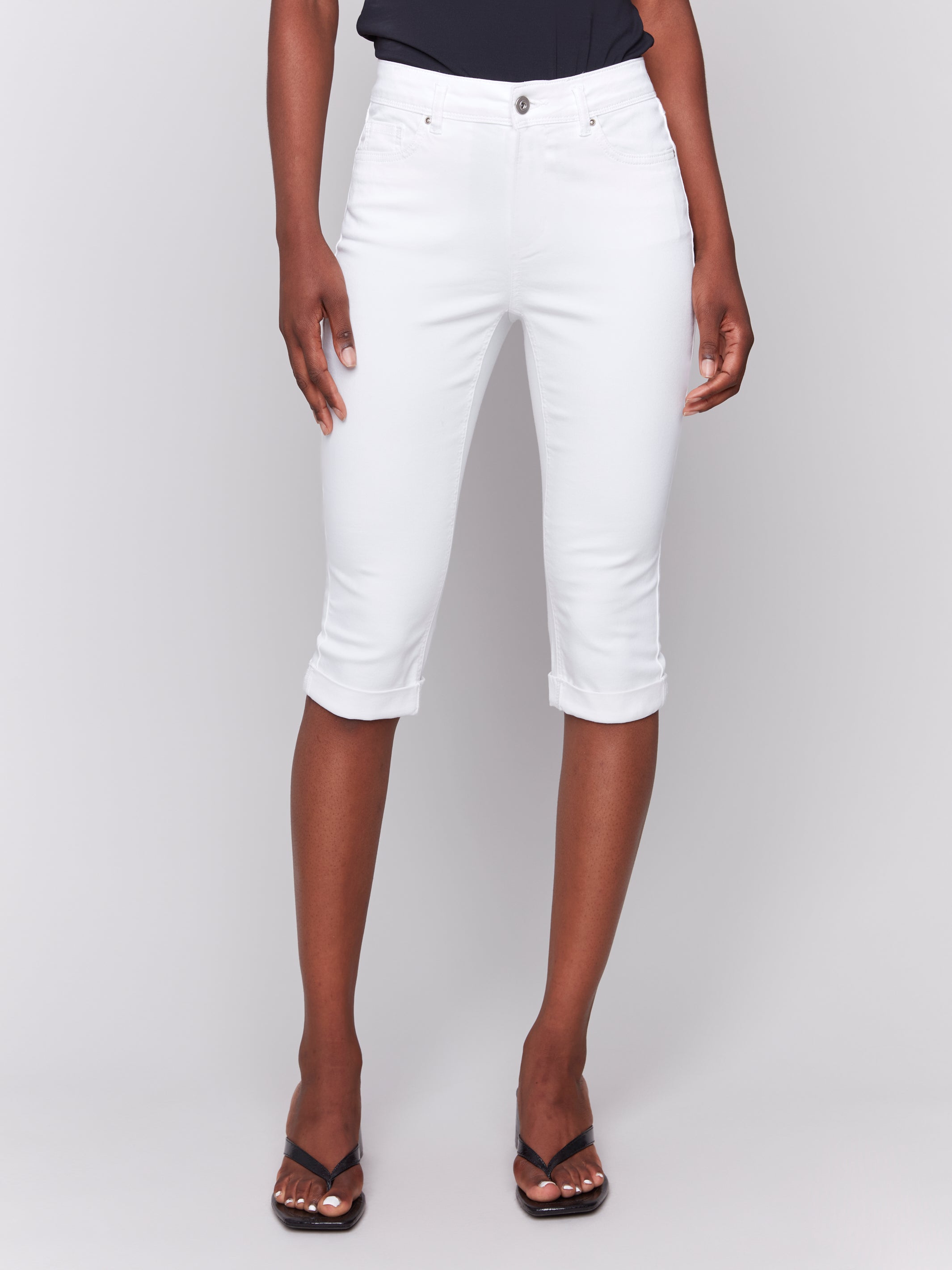 Stretch Twill Pedal Pusher Pants