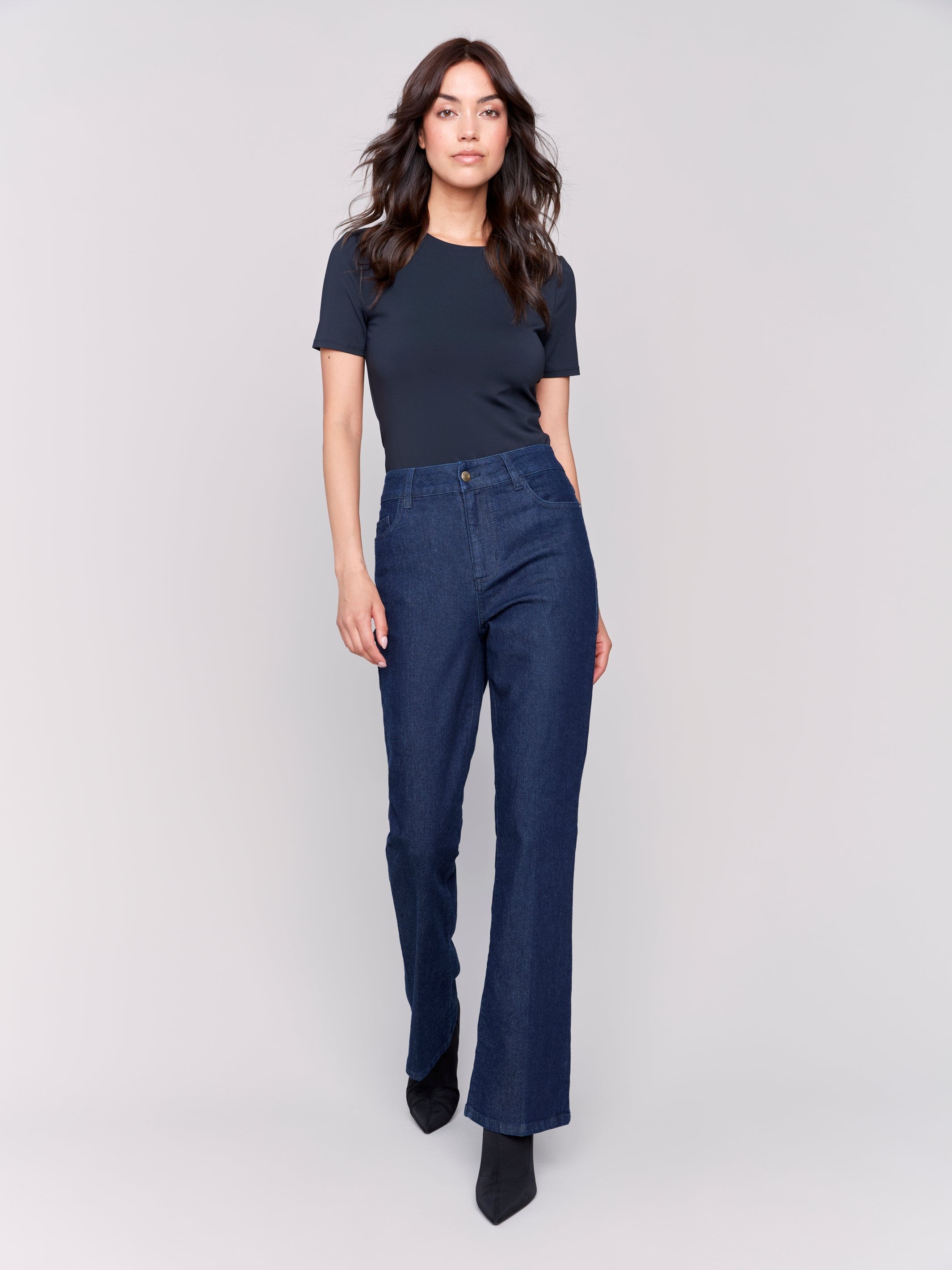 Raw Denim Bootcut Jeans