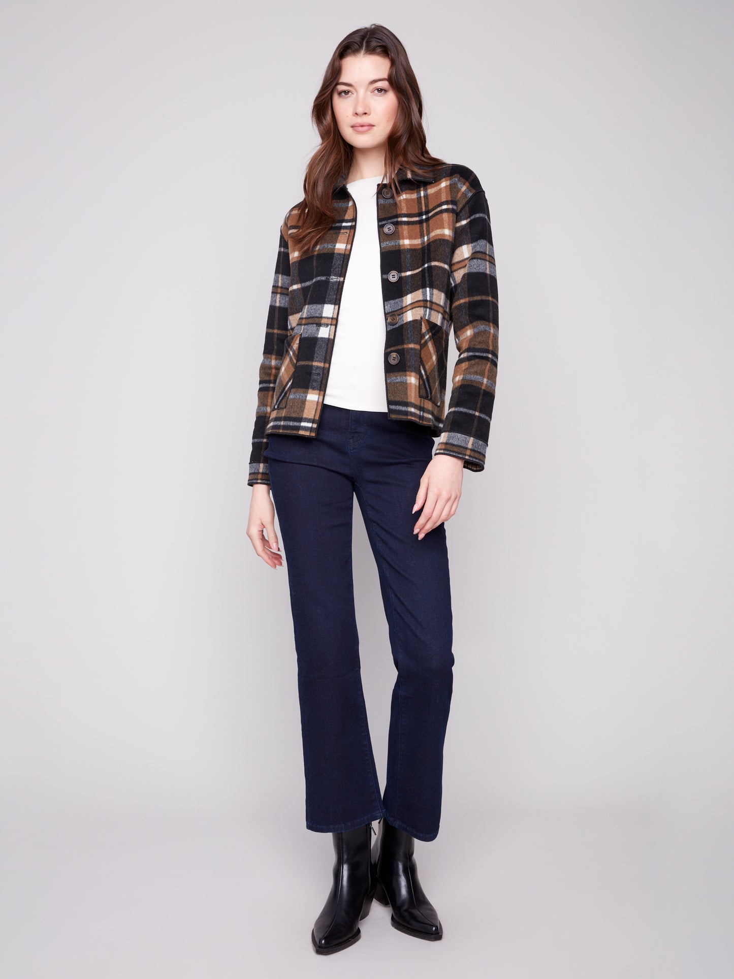 Reversible Plaid Jacket