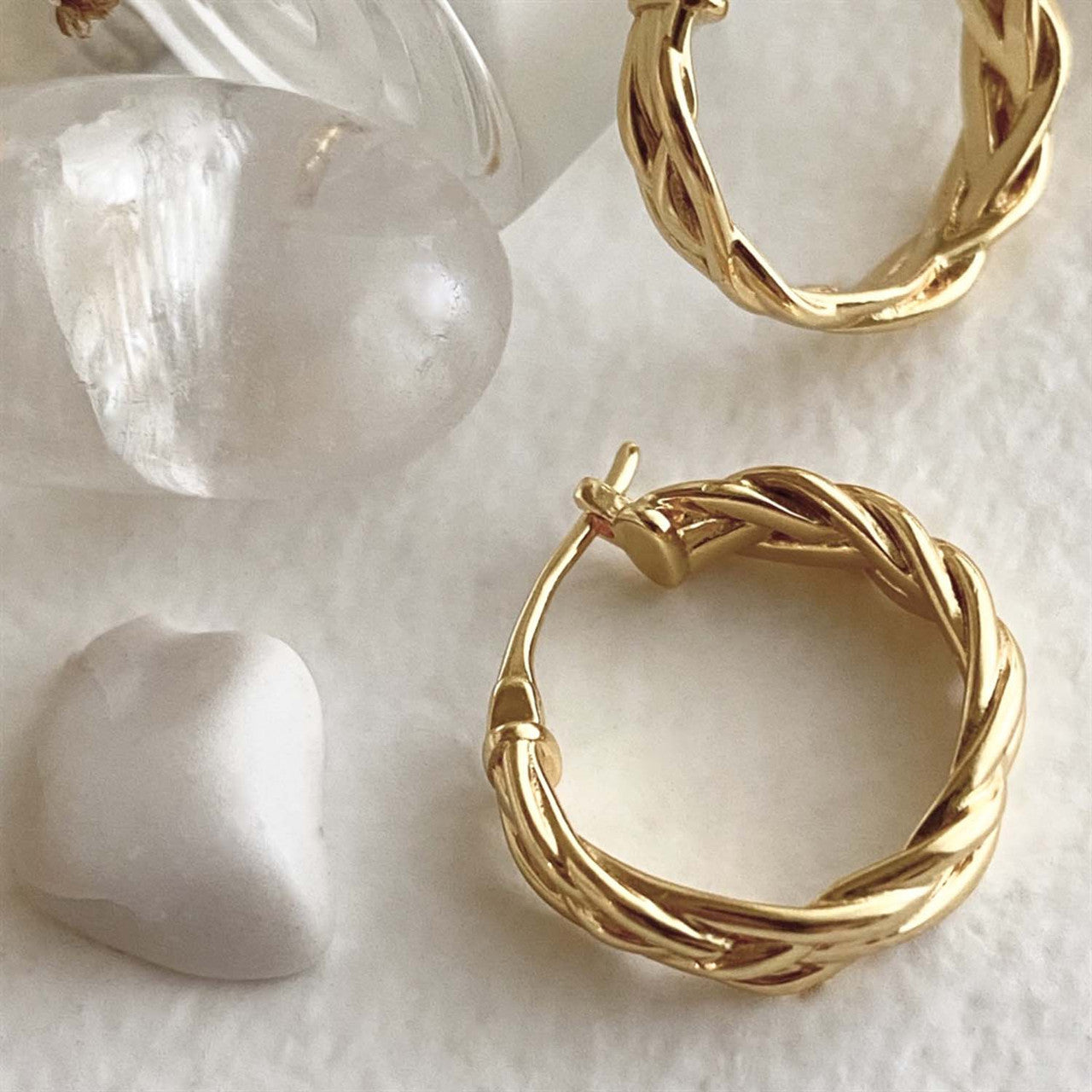 Balzac Braided Hoop Earrings