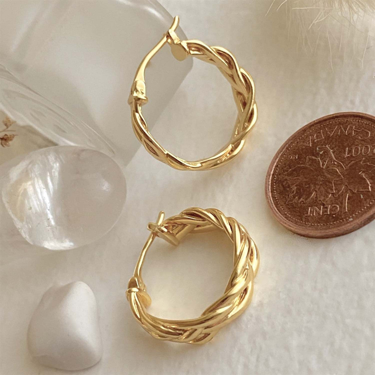 Balzac Braided Hoop Earrings