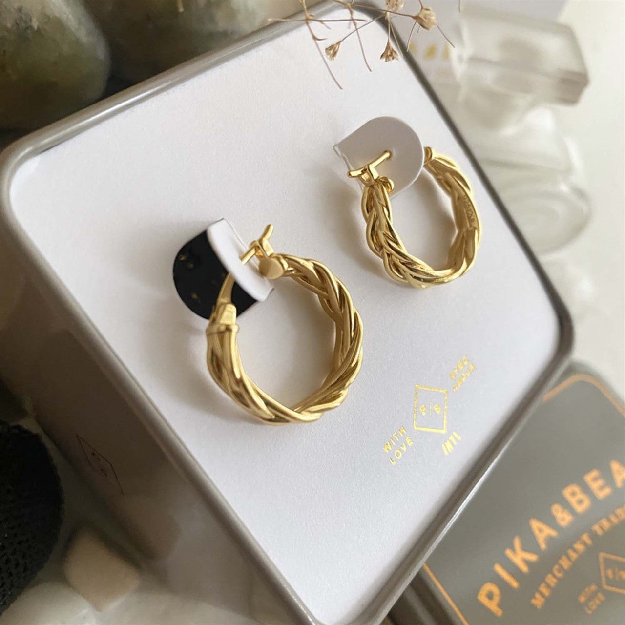 Balzac Braided Hoop Earrings