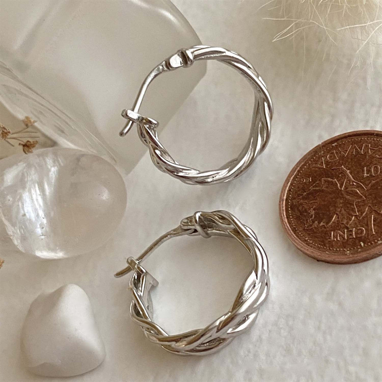 Balzac Braided Hoop Earrings