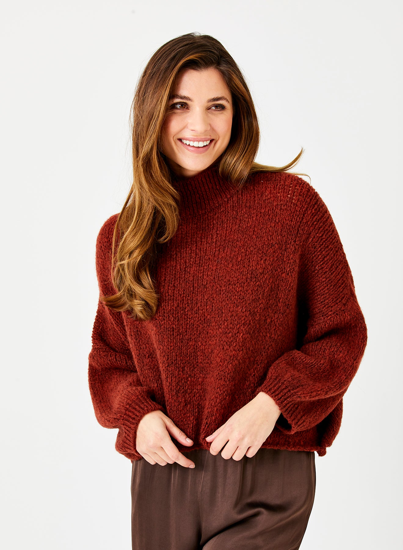 FABIAN HIGH NECK OVERSIZE KNIT