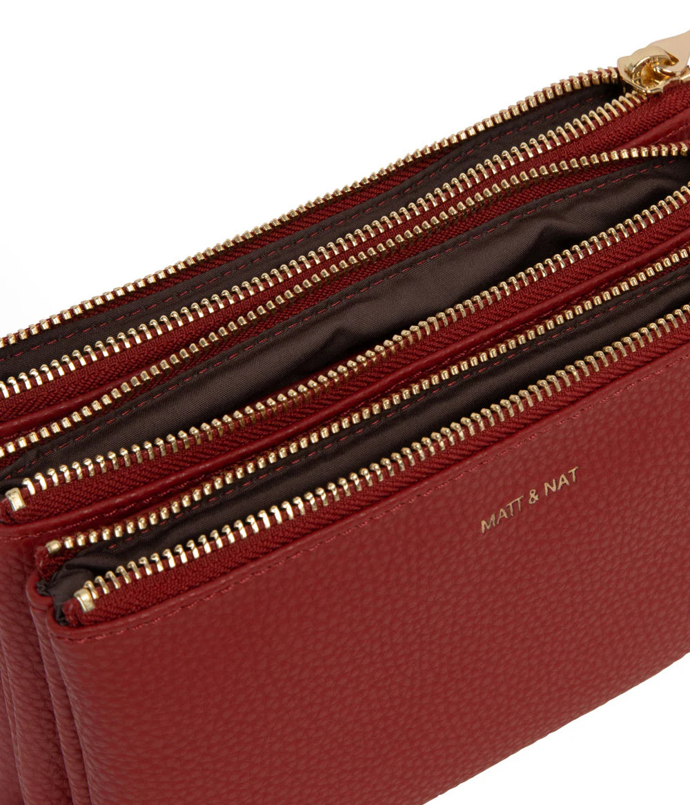 Triplet Vegan Crossbody Bag