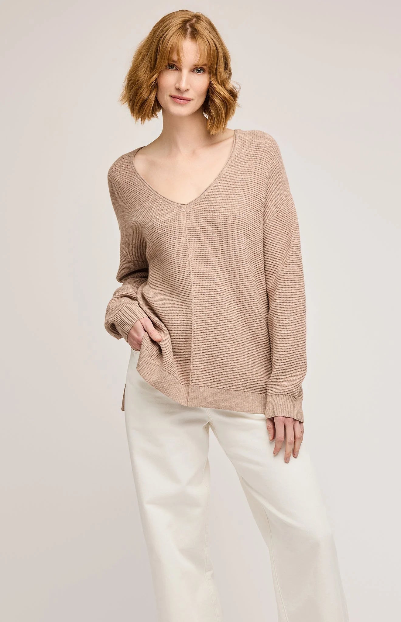 Lisbon V-Neck Knit Pullover