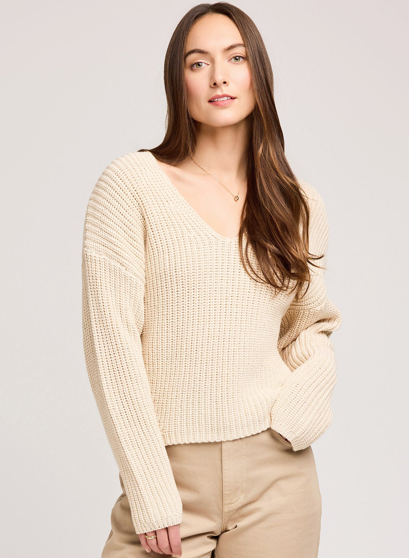 Spencer V-Neck Knit Sweater
