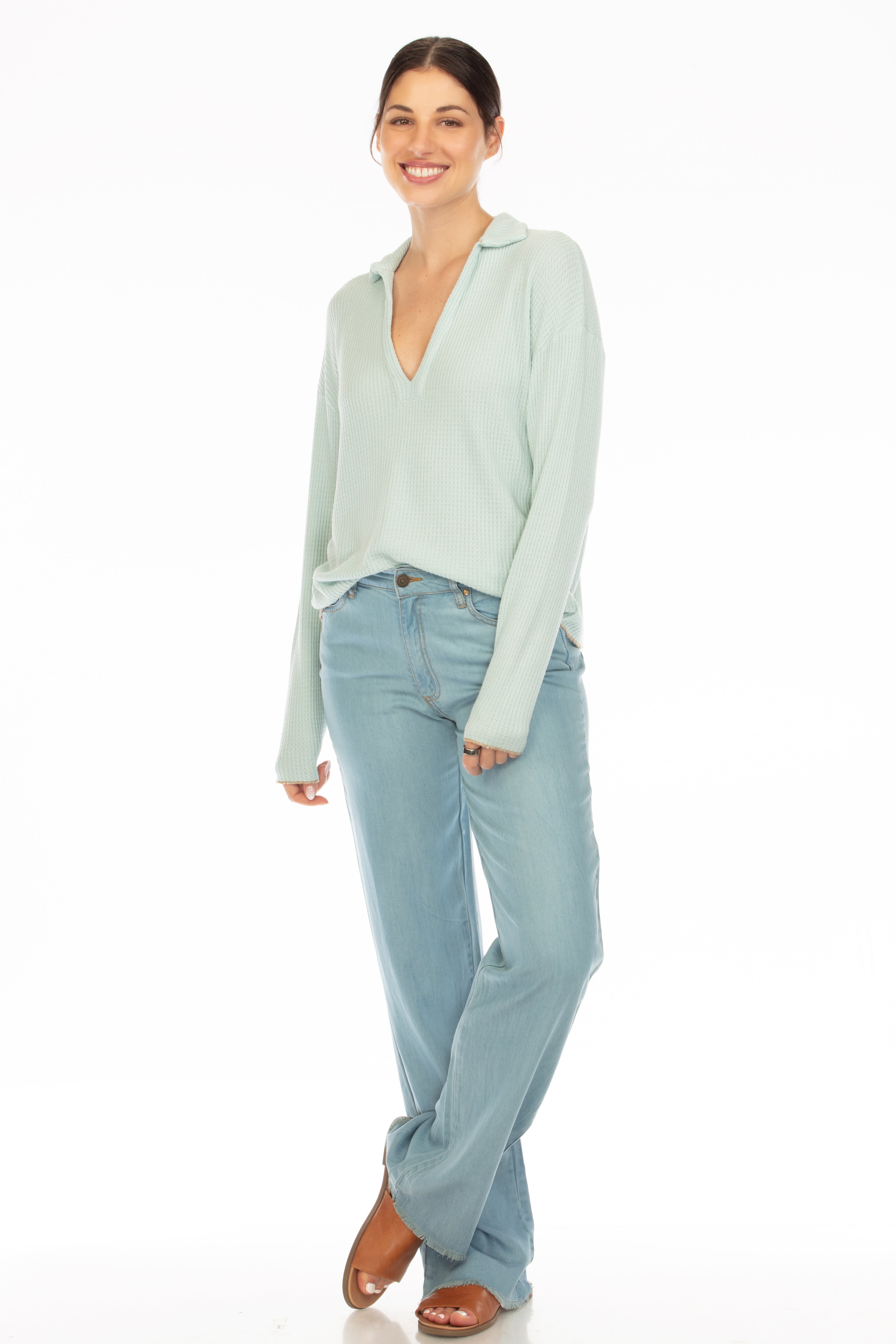 Tommy Mid-Rise Soft Denim Pants