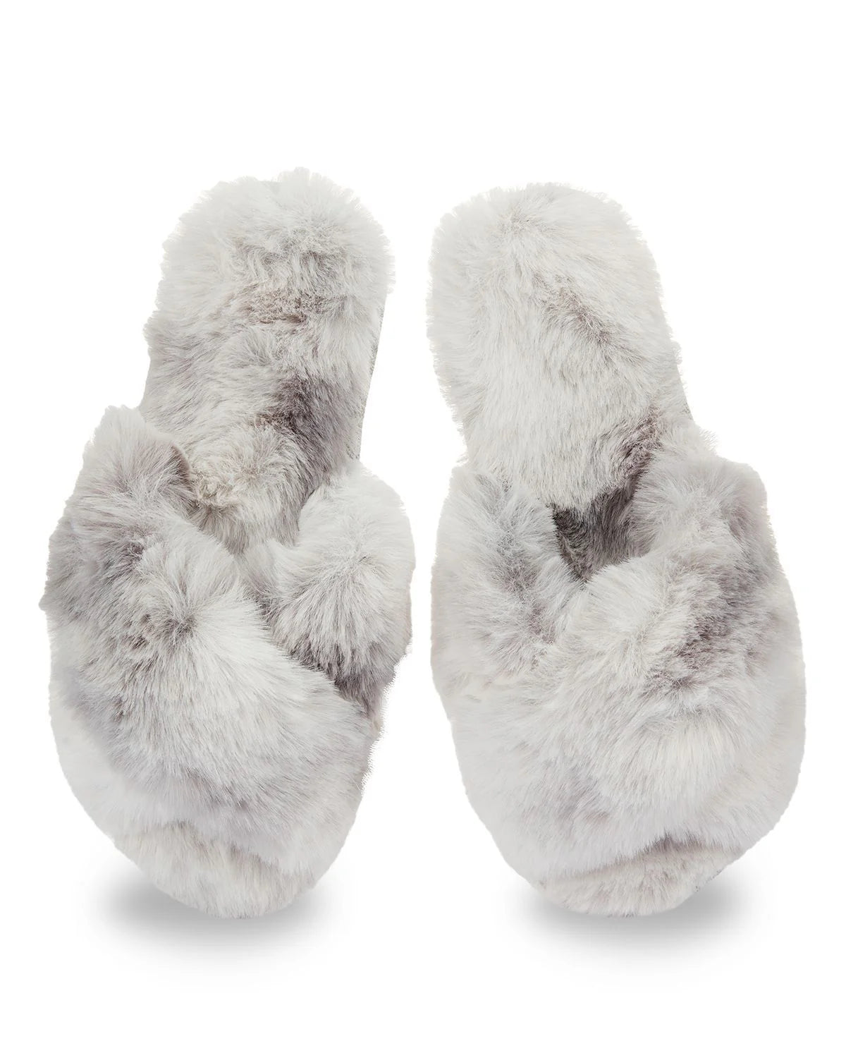 Watercolour Faux Fur Slide Slipper