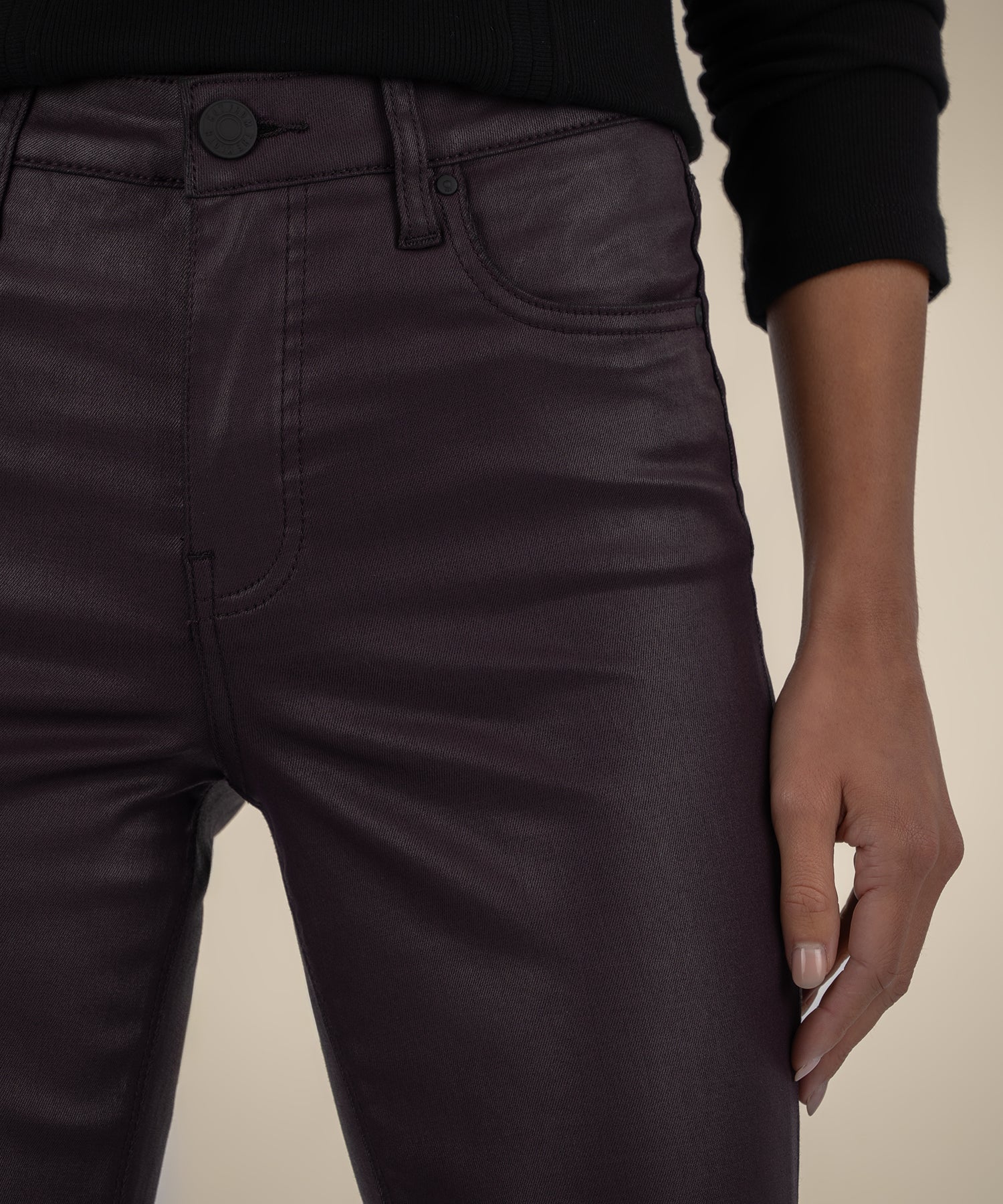 Stella Coated High Rise Flare