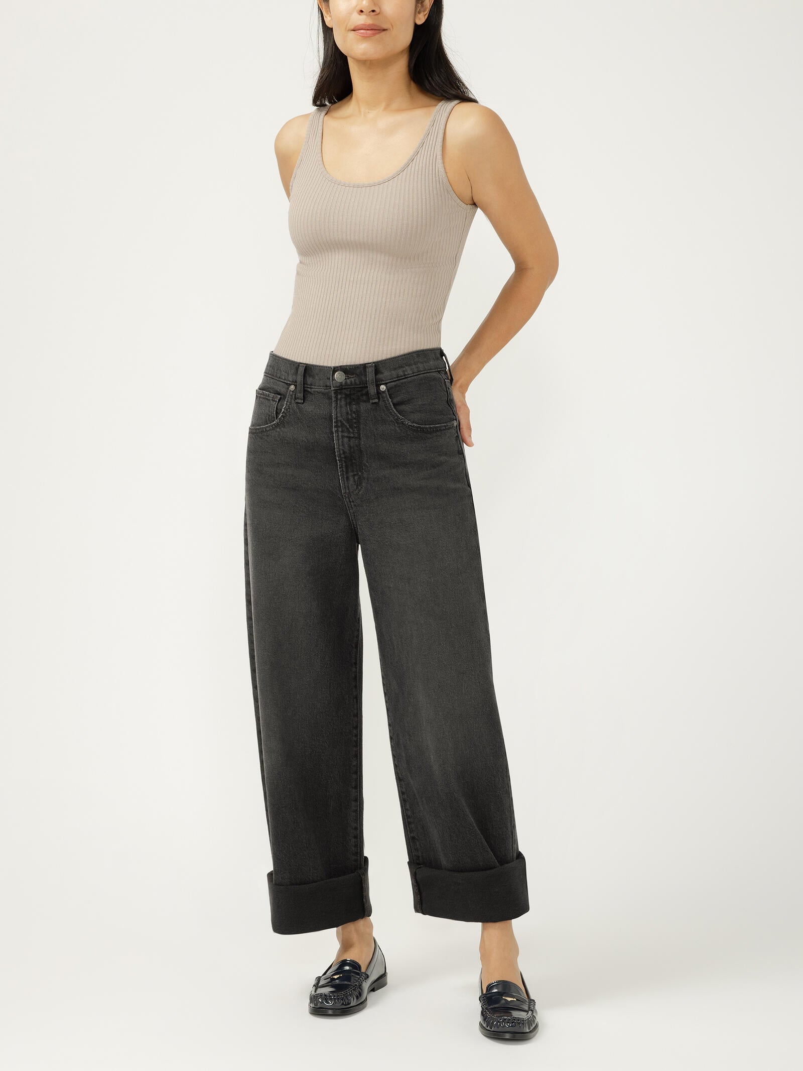 Be Easy High Rise Wide Leg Jeans