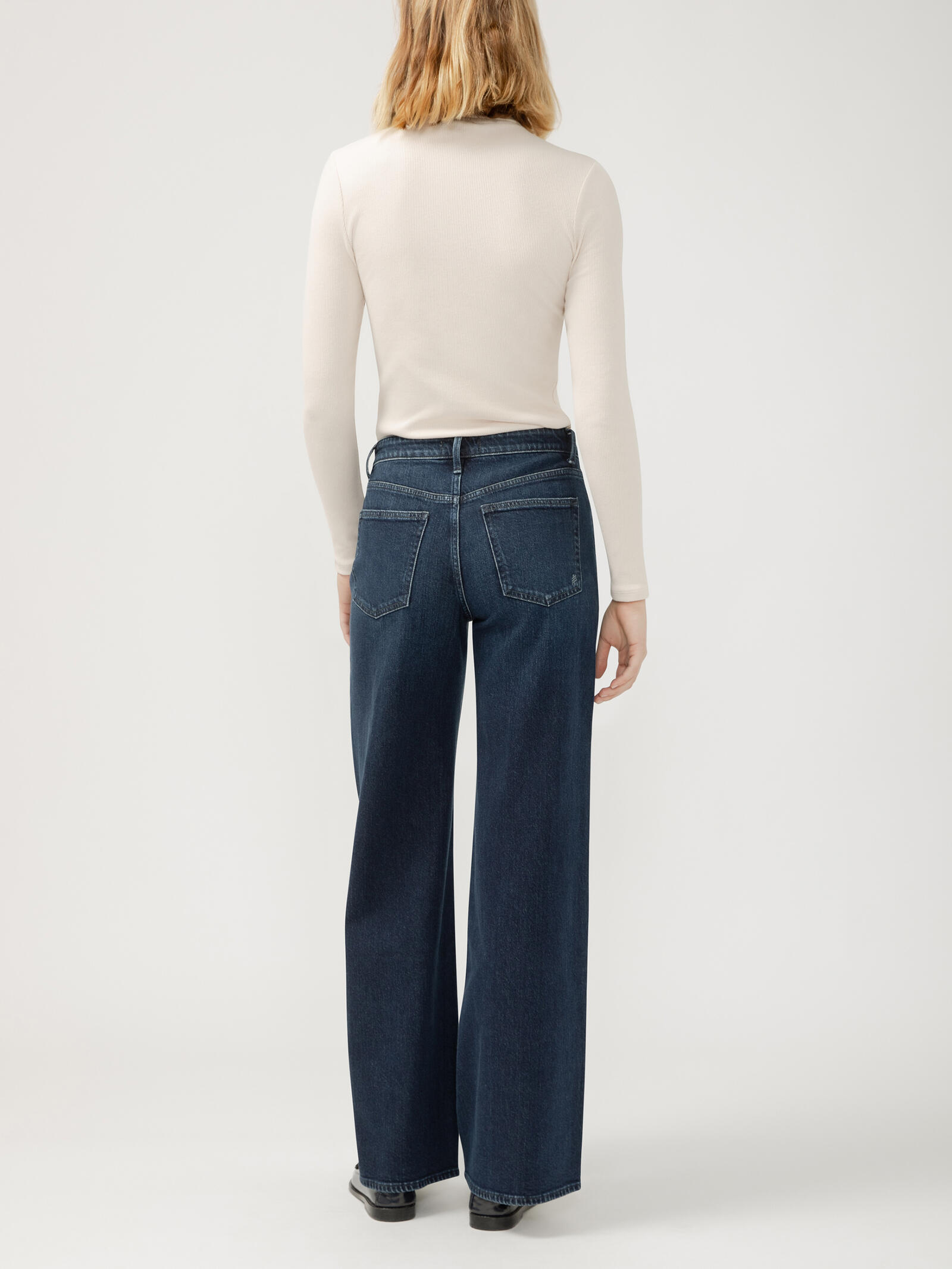 Isbister High Rise Wide Leg Jeans, Long