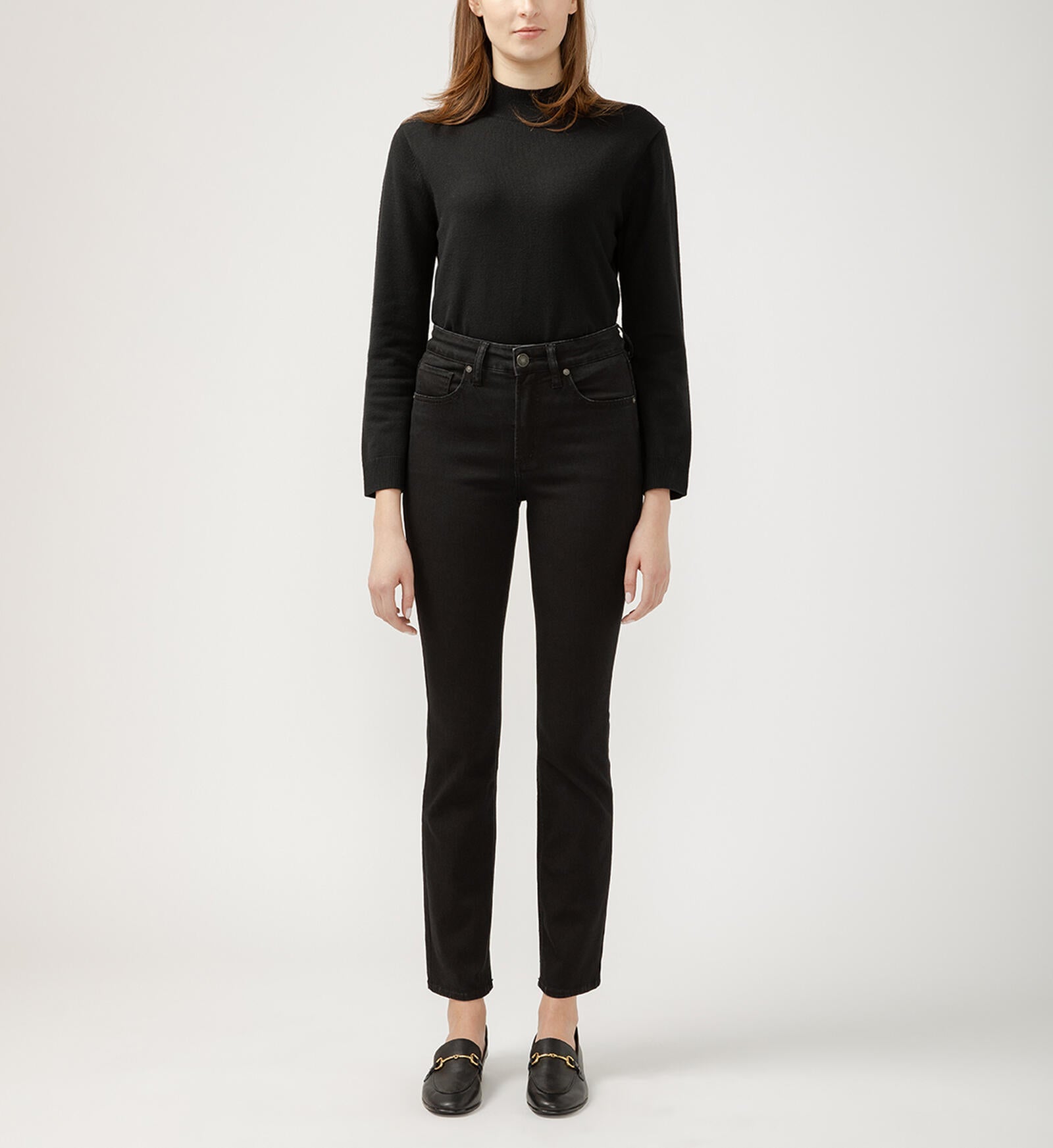 Avery High Rise Straight Leg Luxe Stretch Jeans