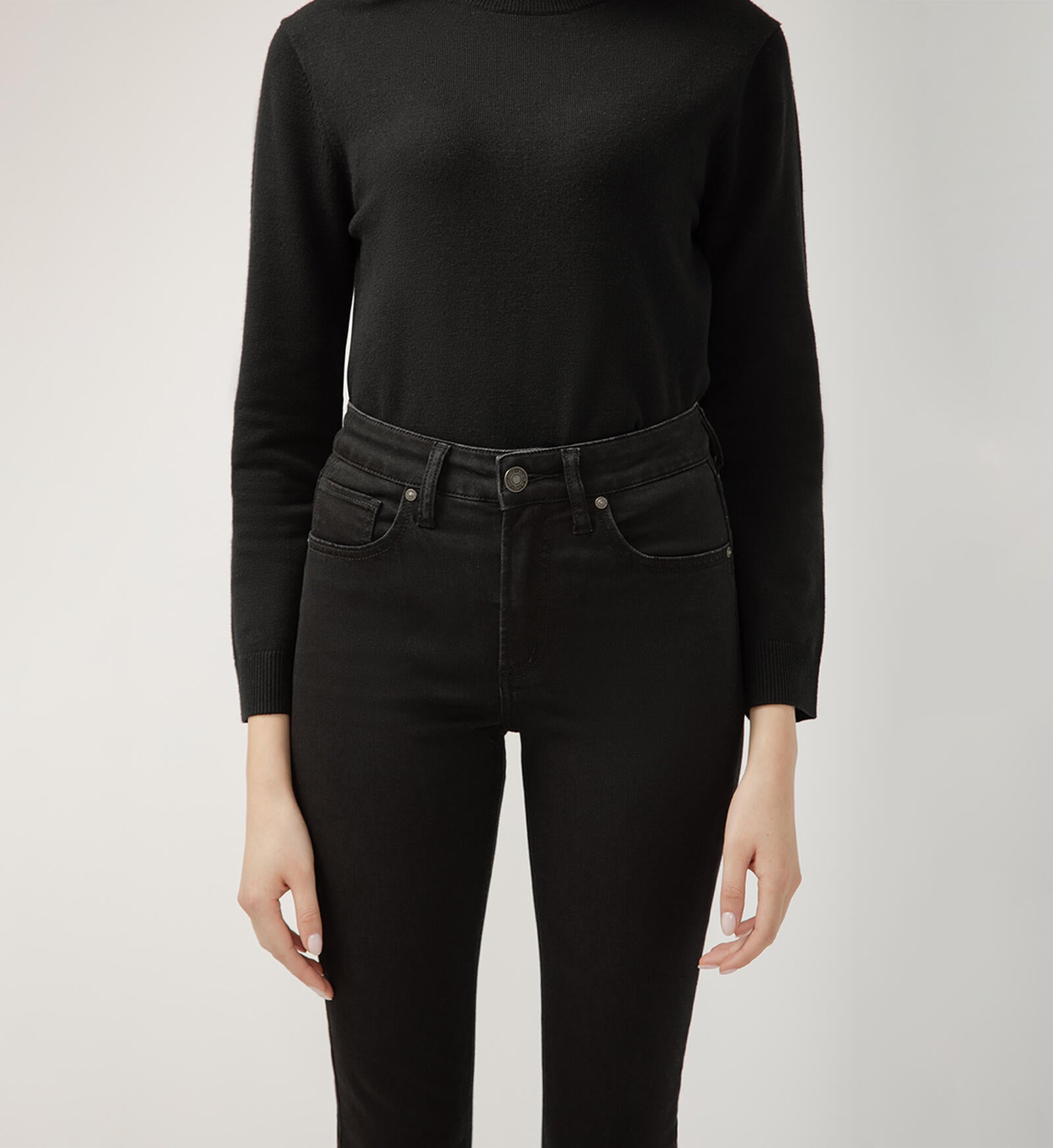 Avery High Rise Straight Leg Luxe Stretch Jeans