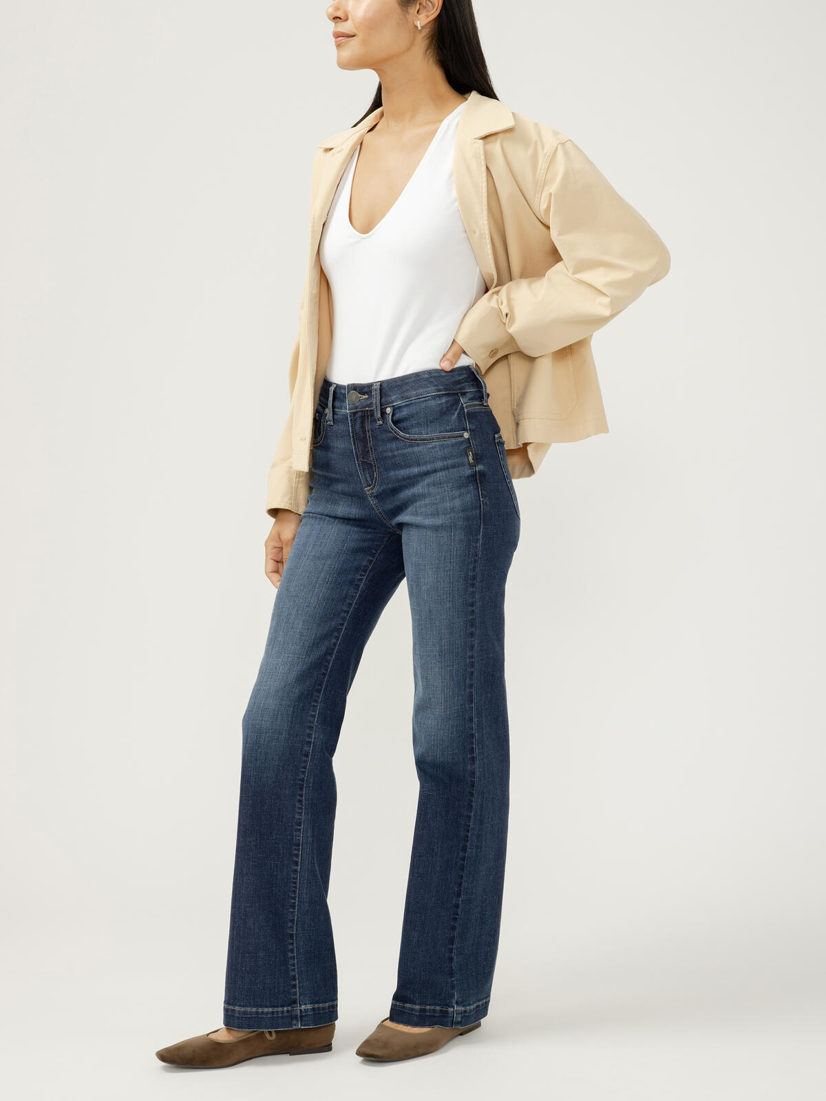 Avery High Rise Luxe Stretch Trouser Jeans Long