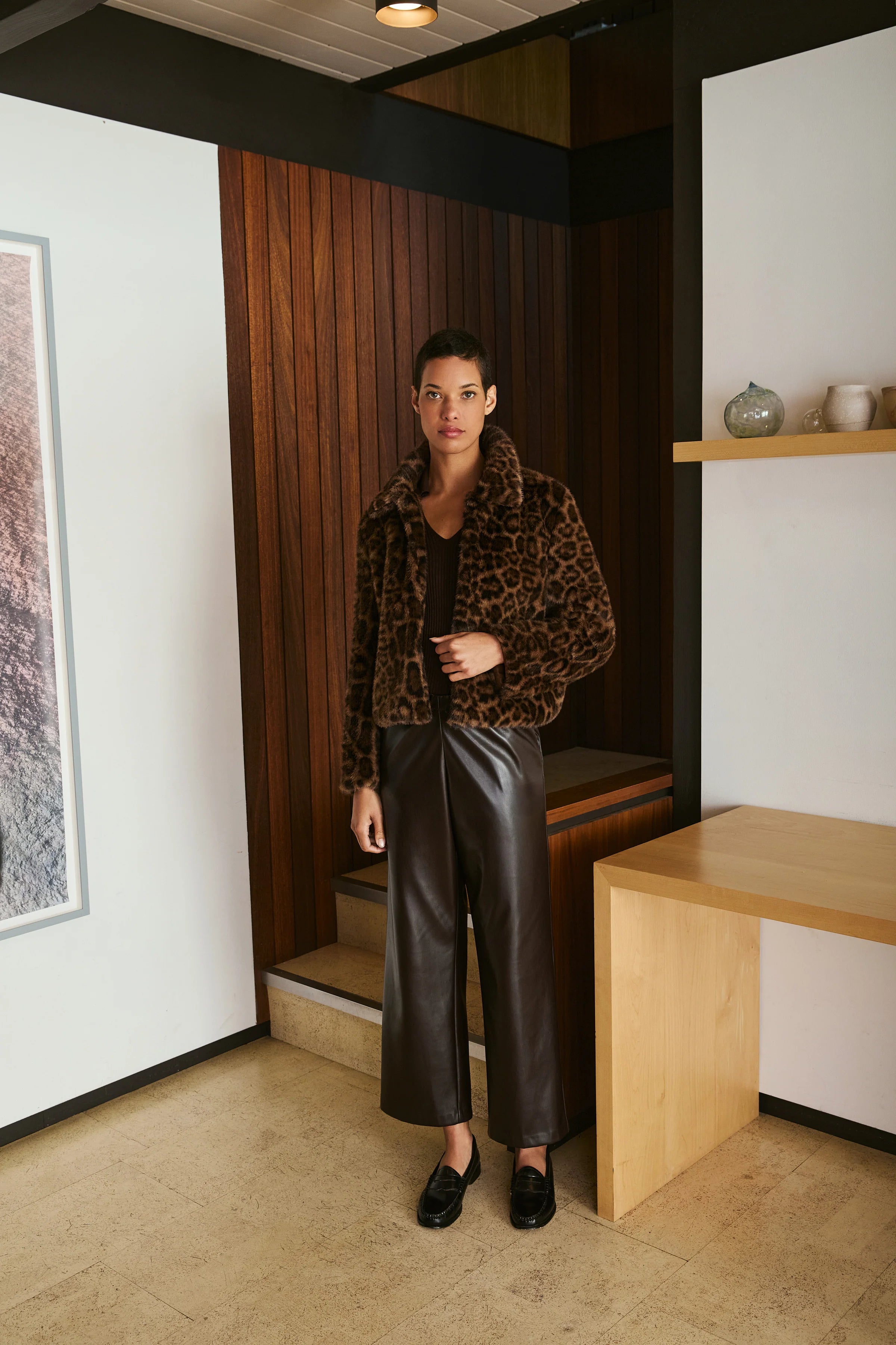 Adler Faux Leather Pant