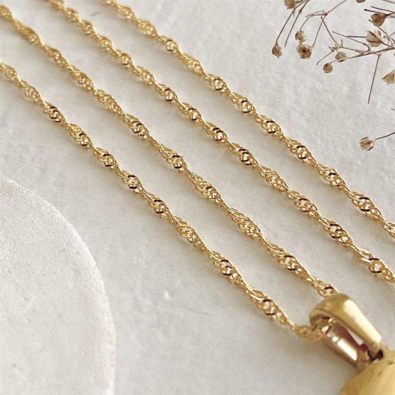 Carrie Mother Of Pearl Inlayed Initial Charm Necklace