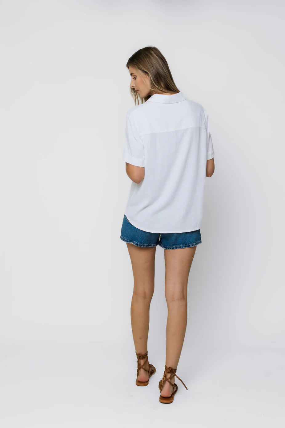 Nina Cuffed Short Sleeve Shirt