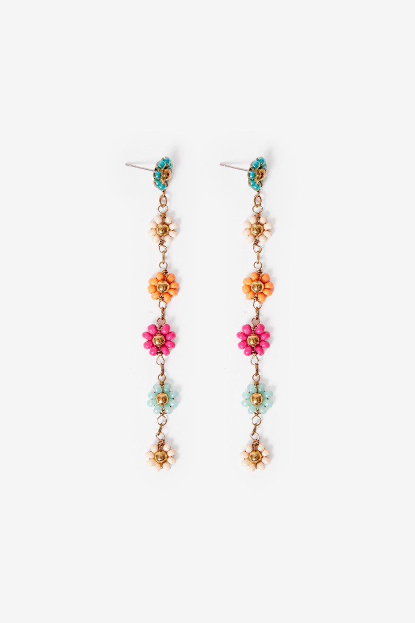 Dainty Floral Dangle Earrings
