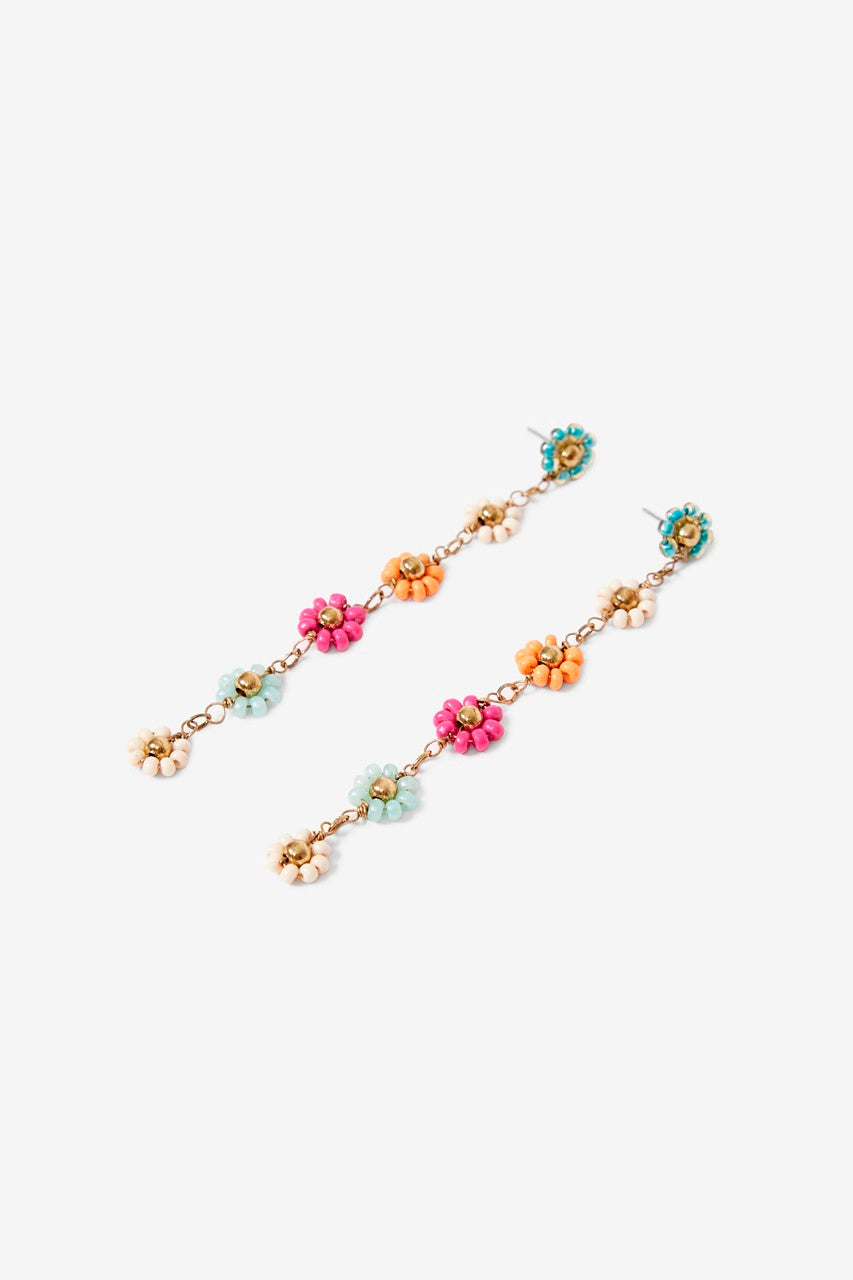 Dainty Floral Dangle Earrings