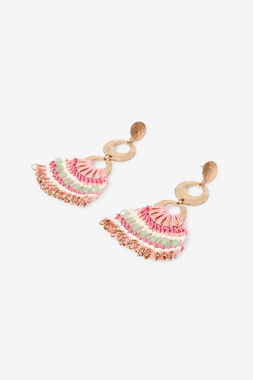 Macrame Pendant Earrings
