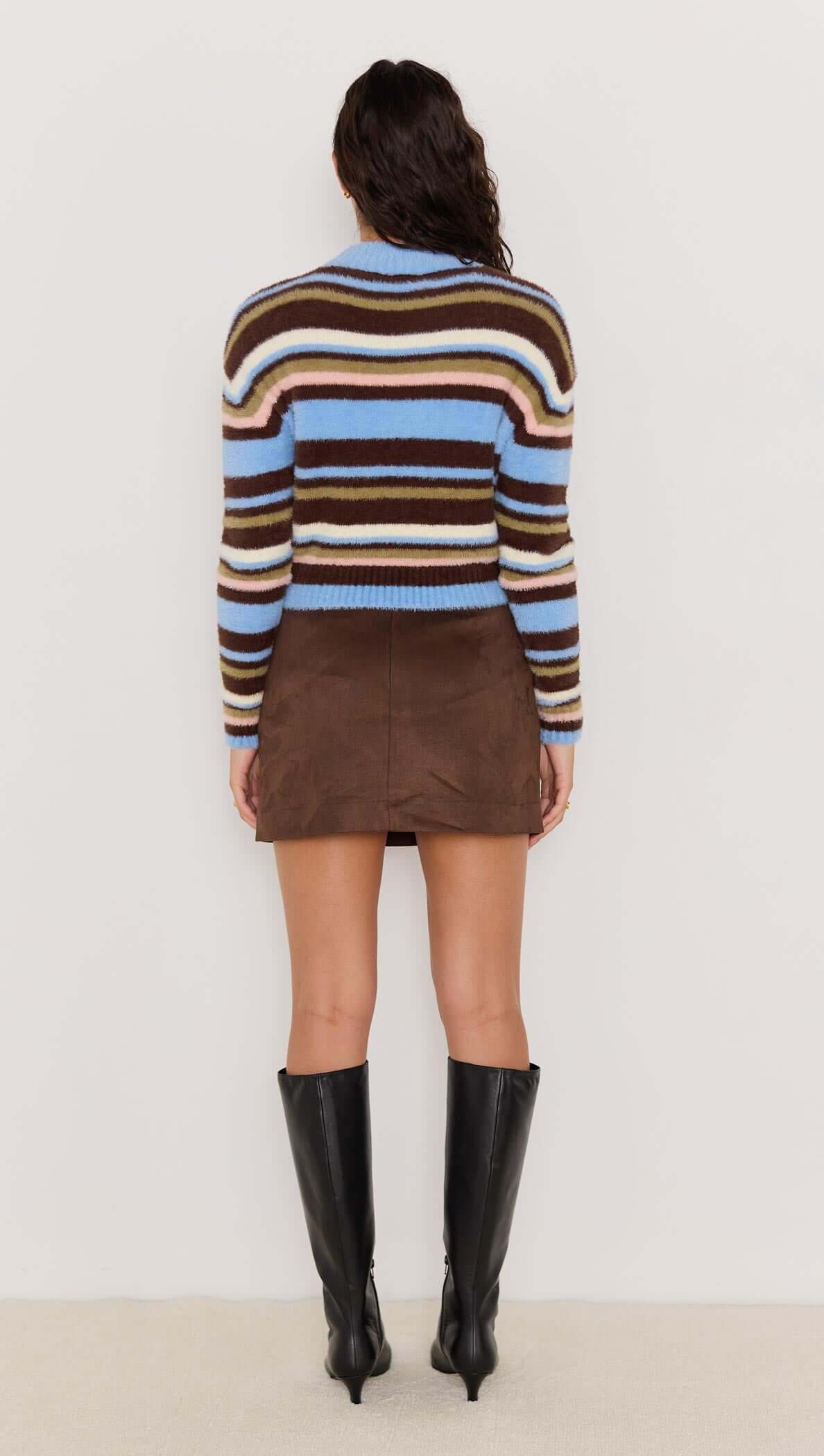 Poet Fluffy Stripe Sweater