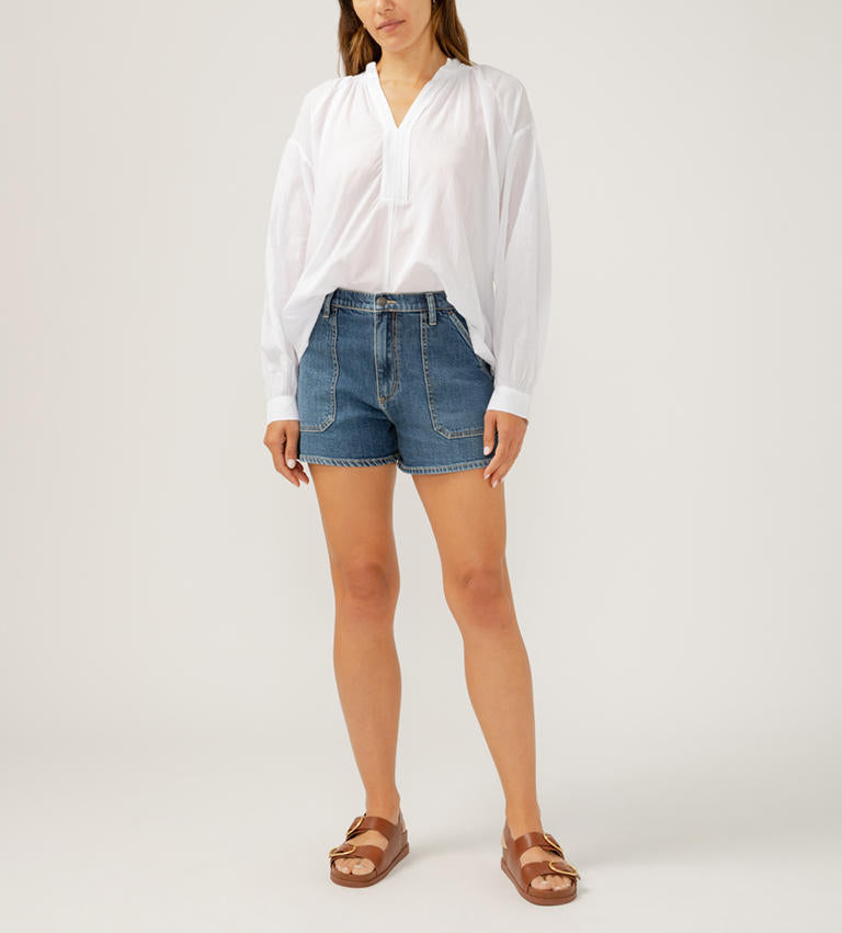 High Rise Utility Shorts