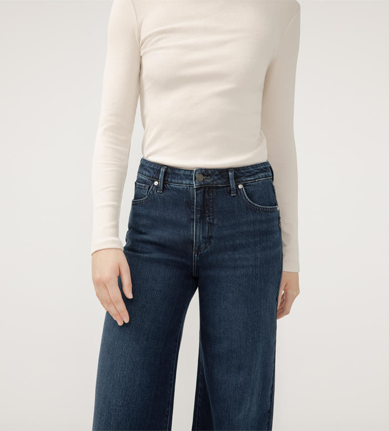 Isbister High Rise Wide Leg Jeans, Long