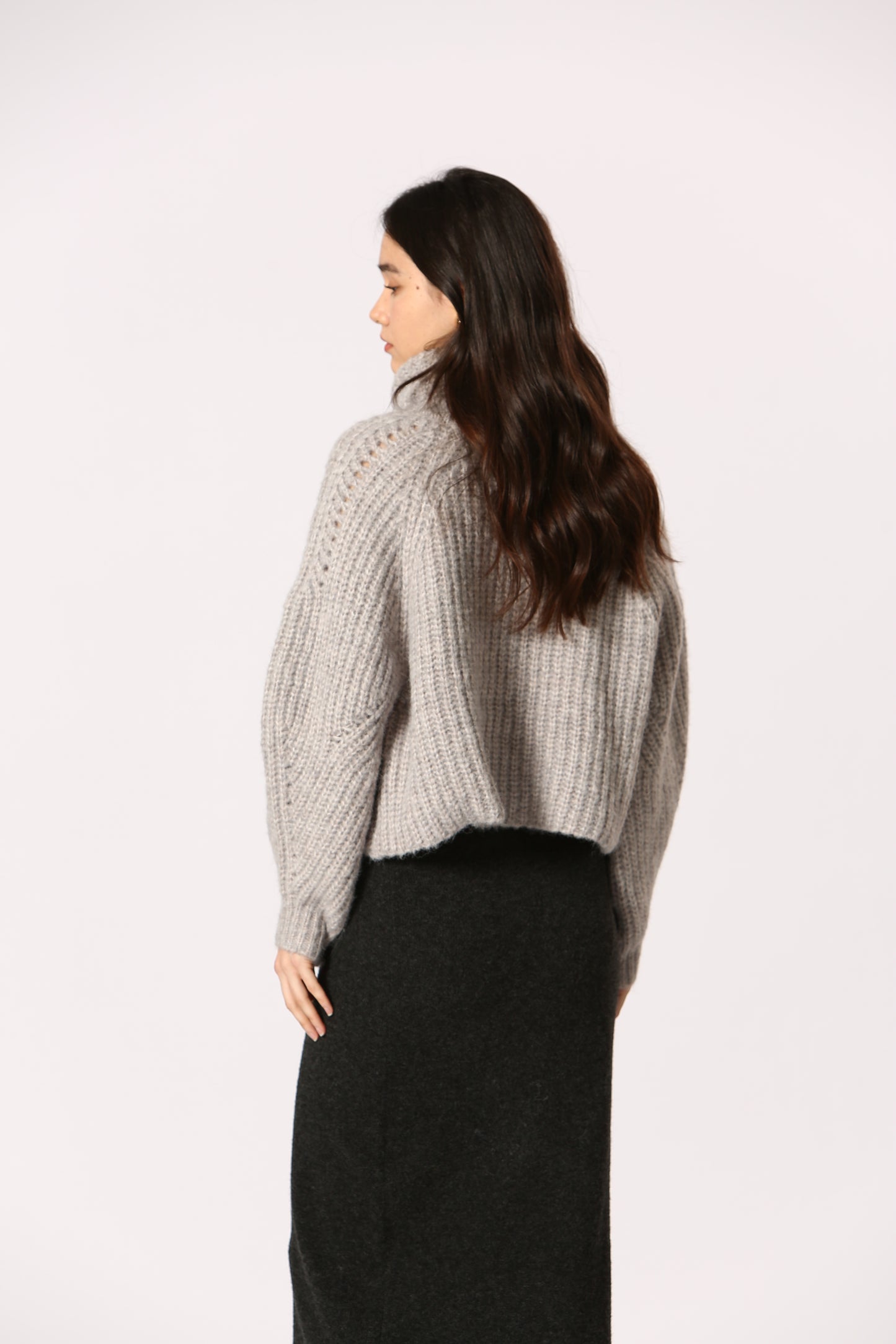 Knit Pencil Midi Skirt