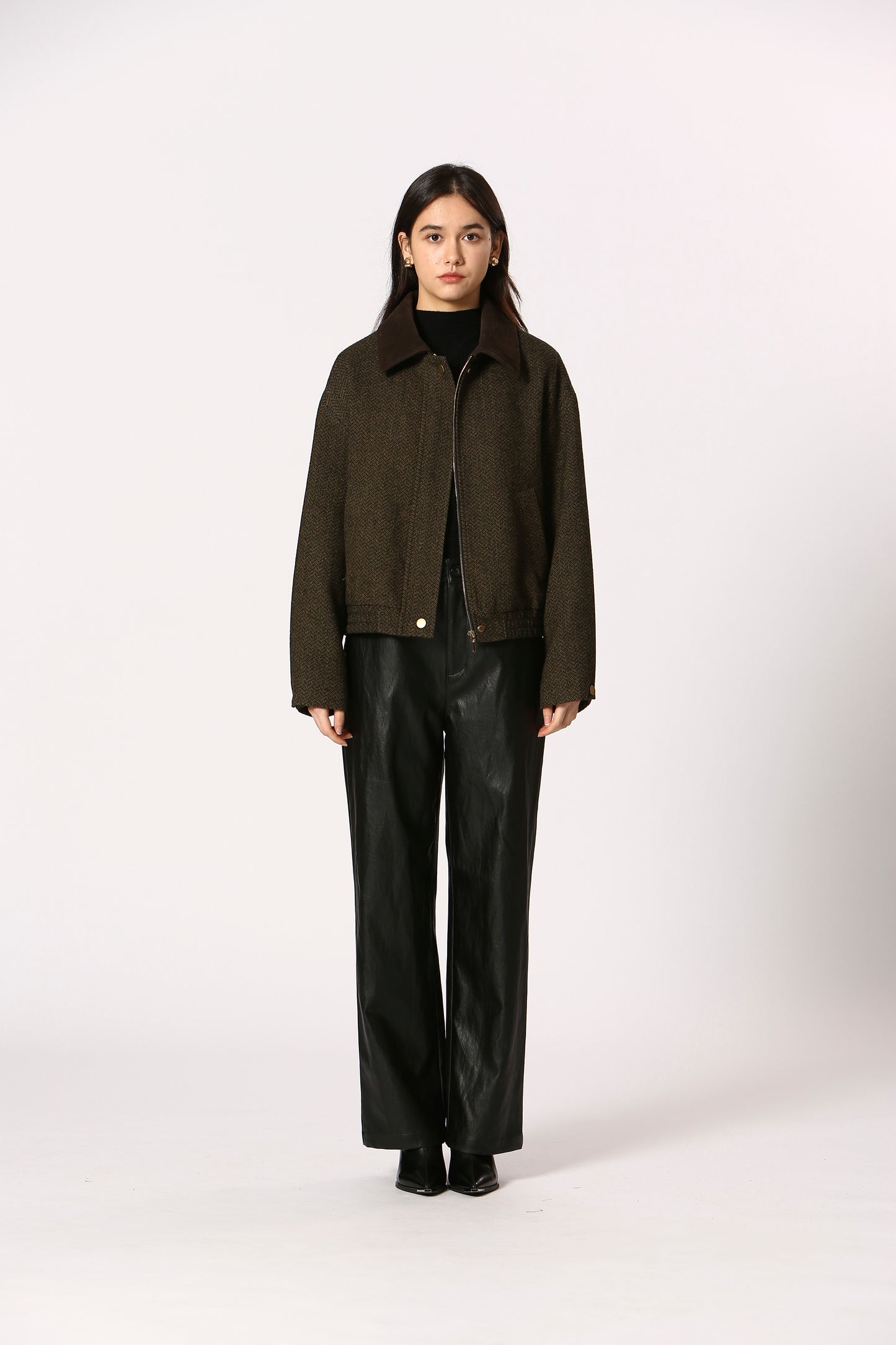 Tweed Collared Barn Jacket