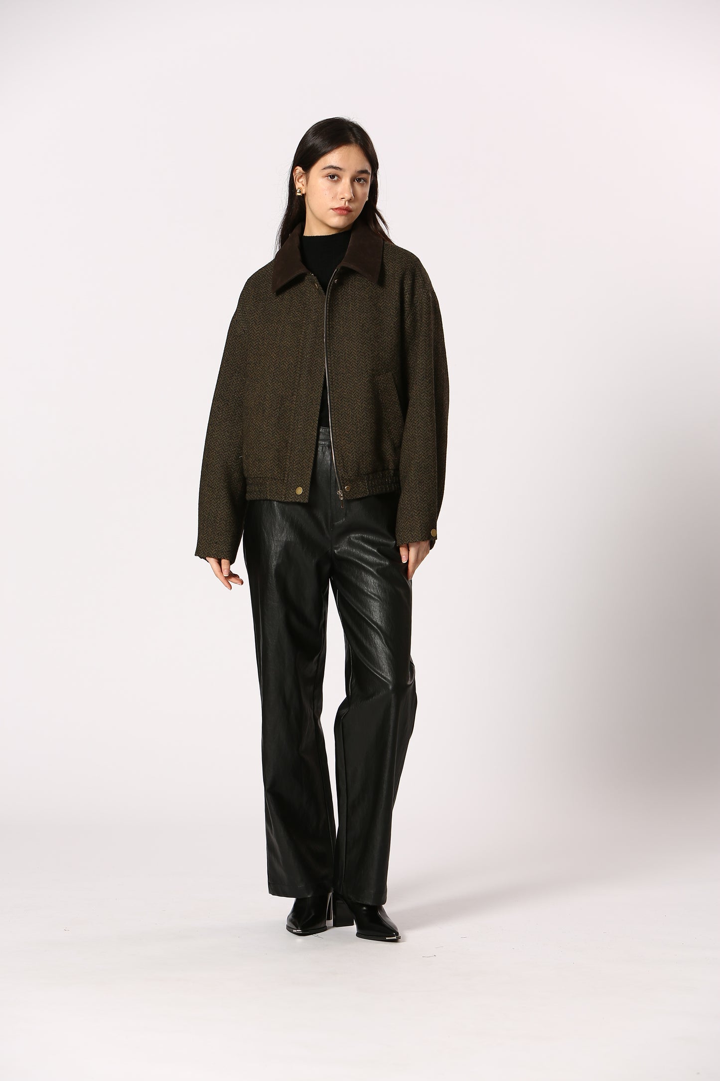 Tweed Collared Barn Jacket
