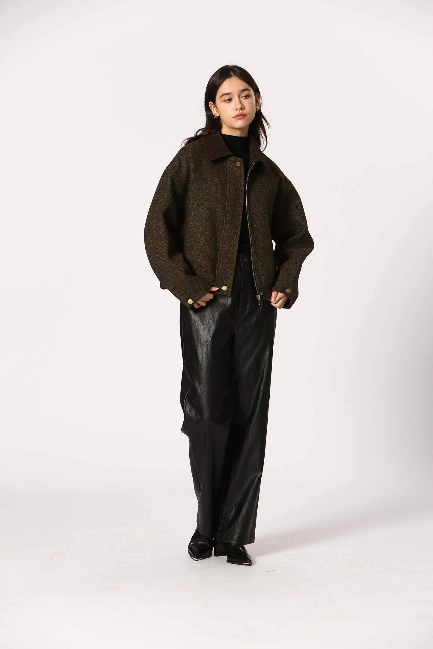 Tweed Collared Barn Jacket