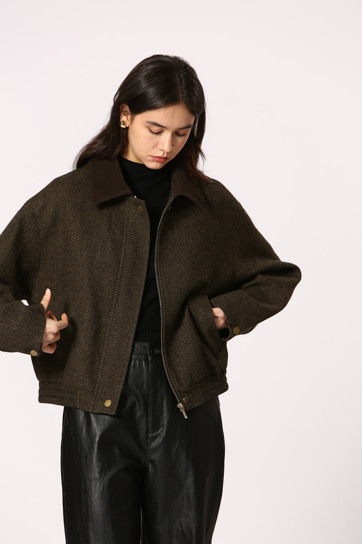 Tweed Collared Barn Jacket