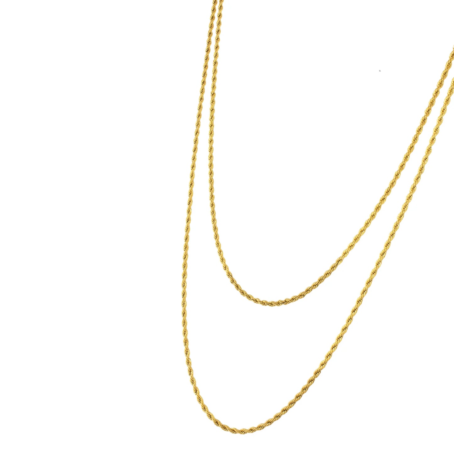 Rope Chain Double Layered Necklace
