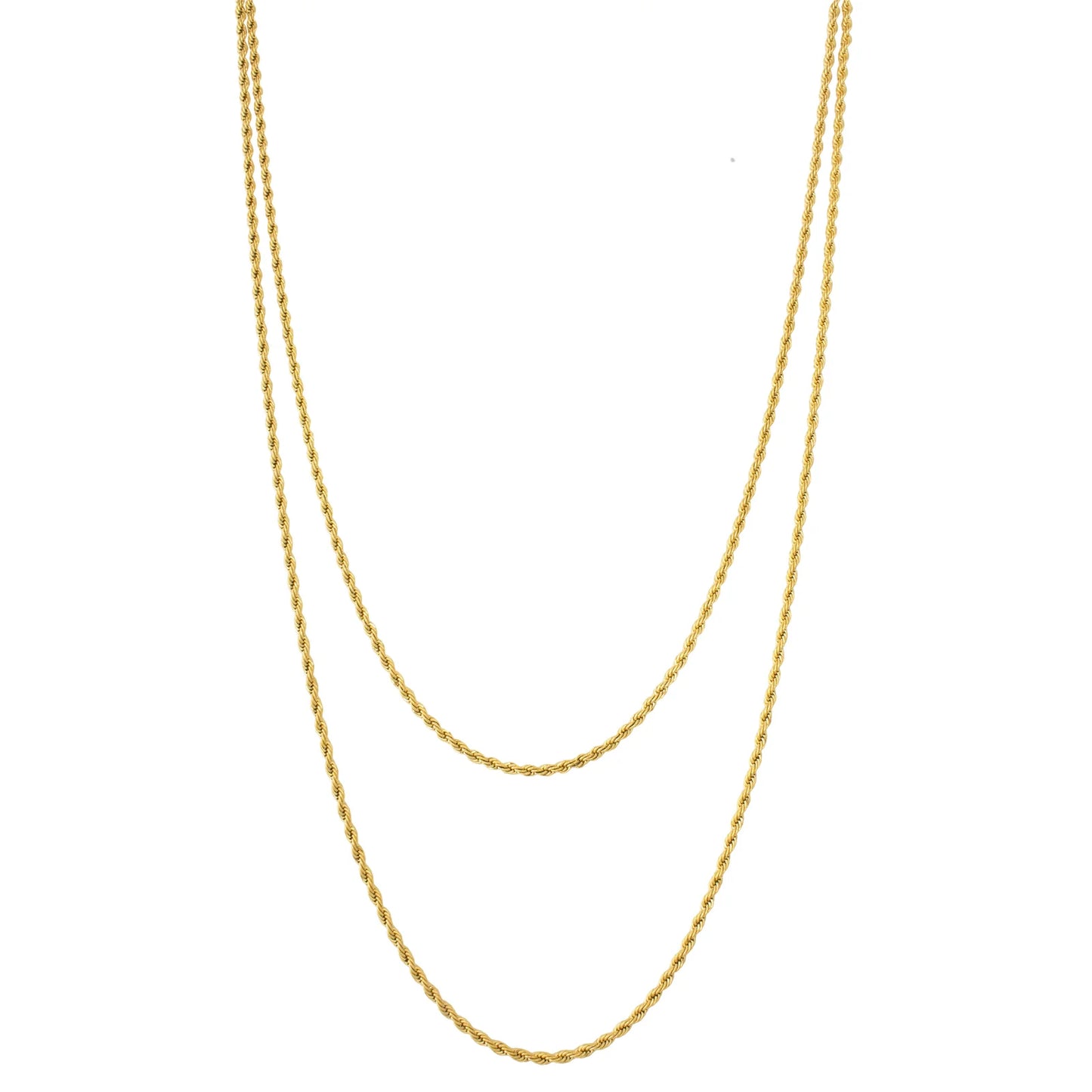 Rope Chain Double Layered Necklace