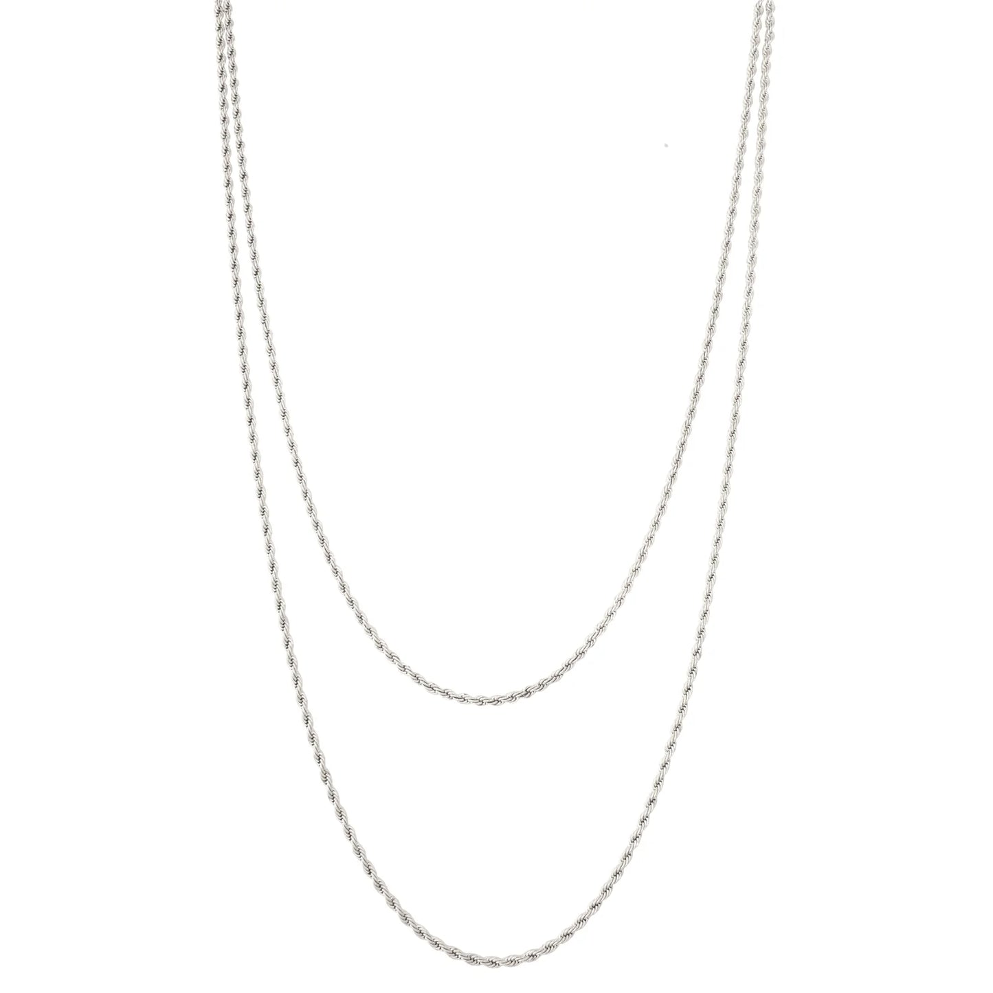 Rope Chain Double Layered Necklace