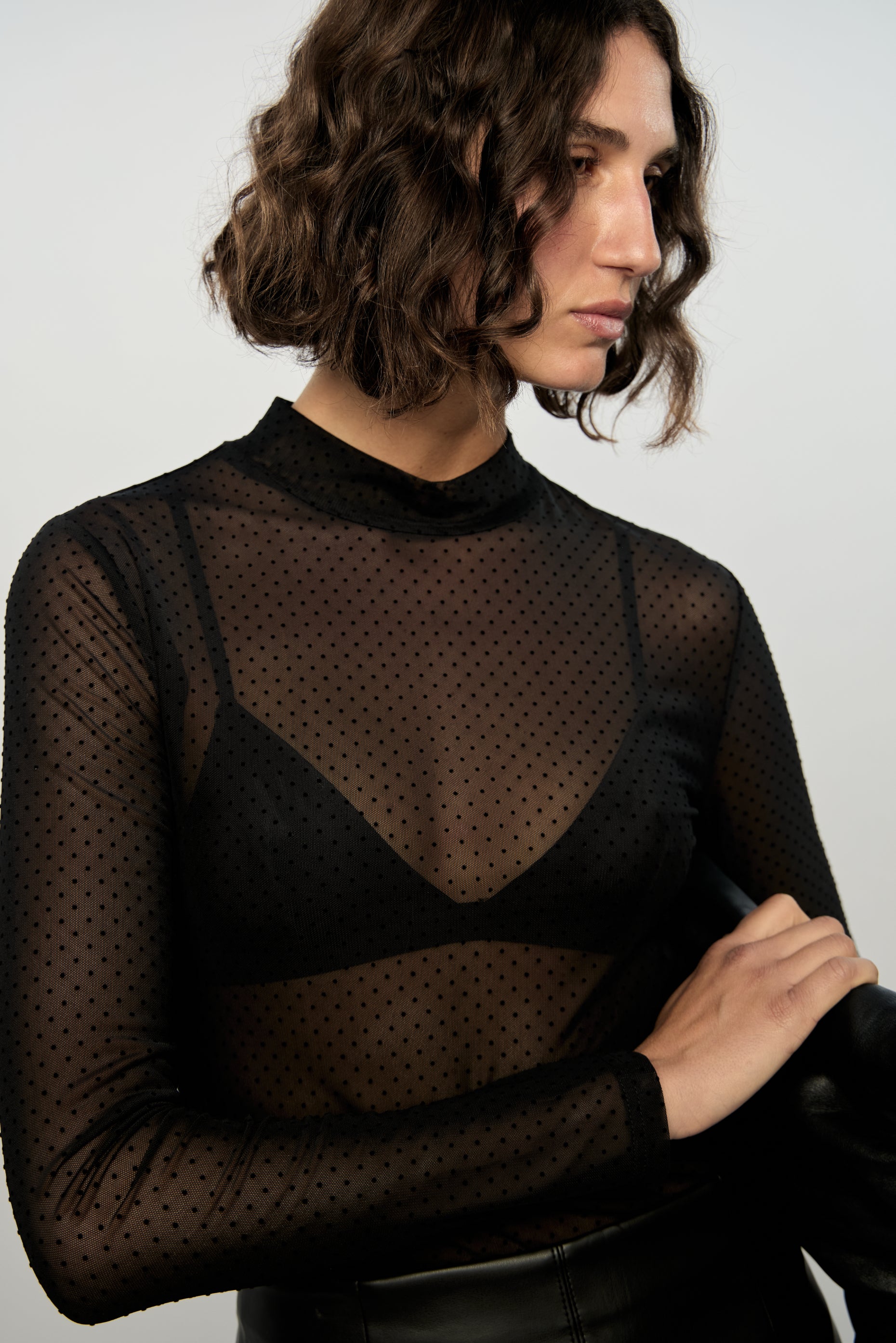 KAIA SPOT MESH TOP