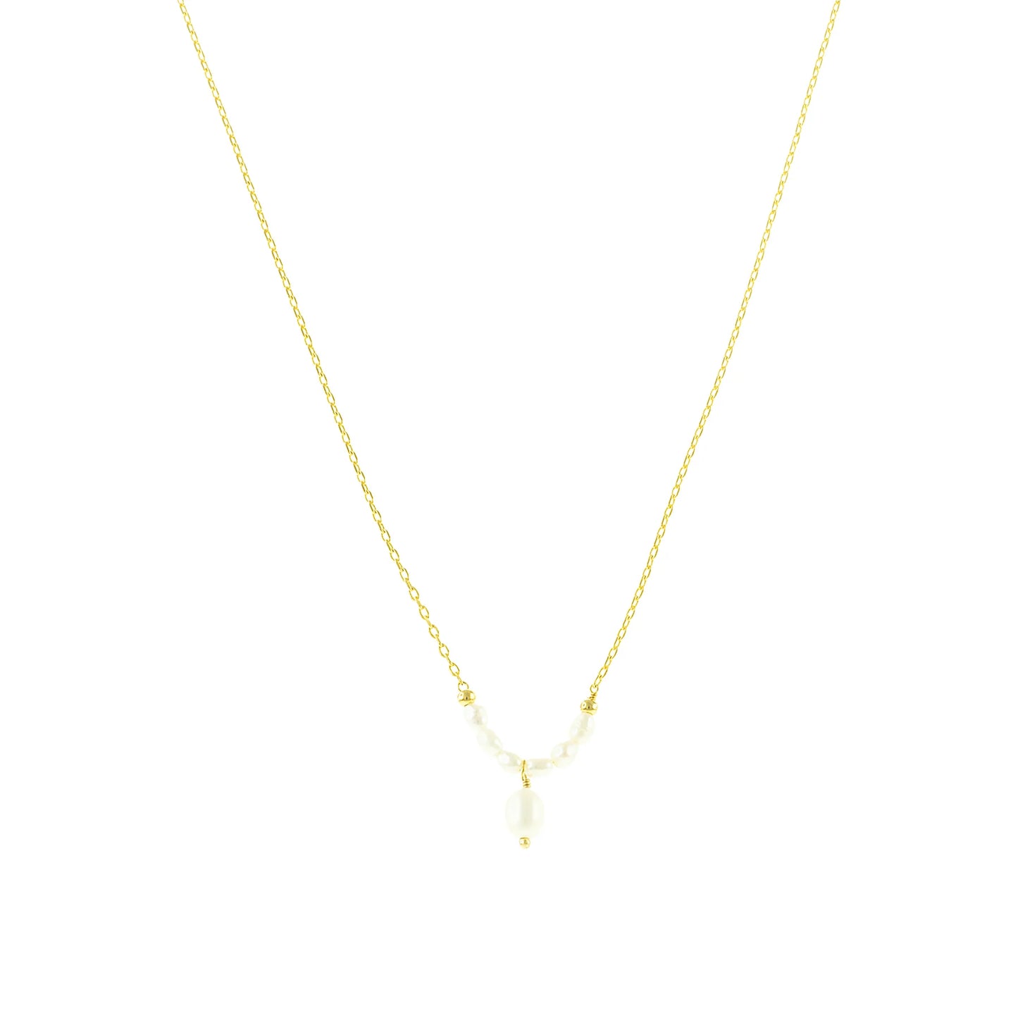 Fine Chain Freshwater Pearl Necklace