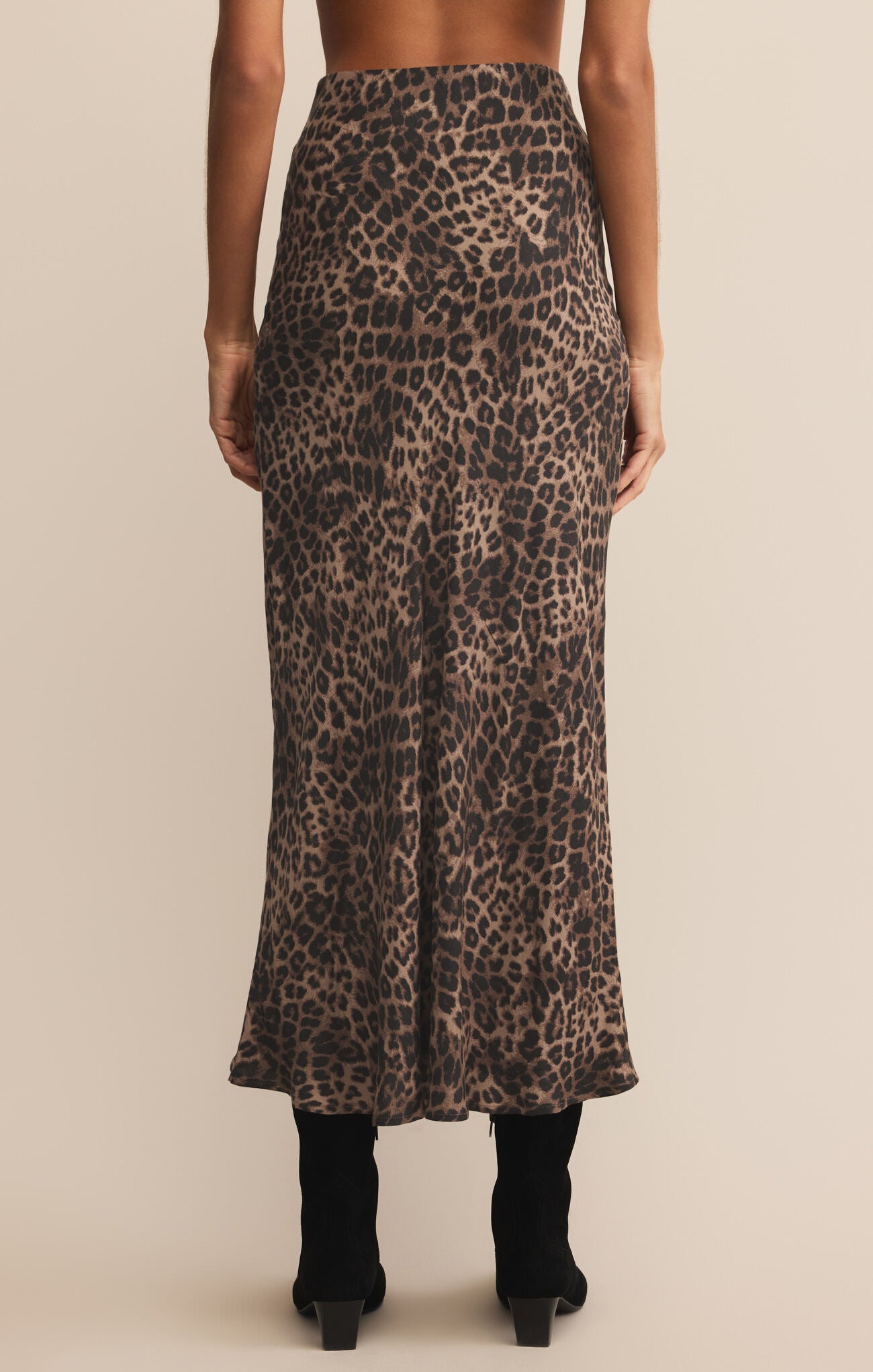Izabel Leopard Midi Skirt
