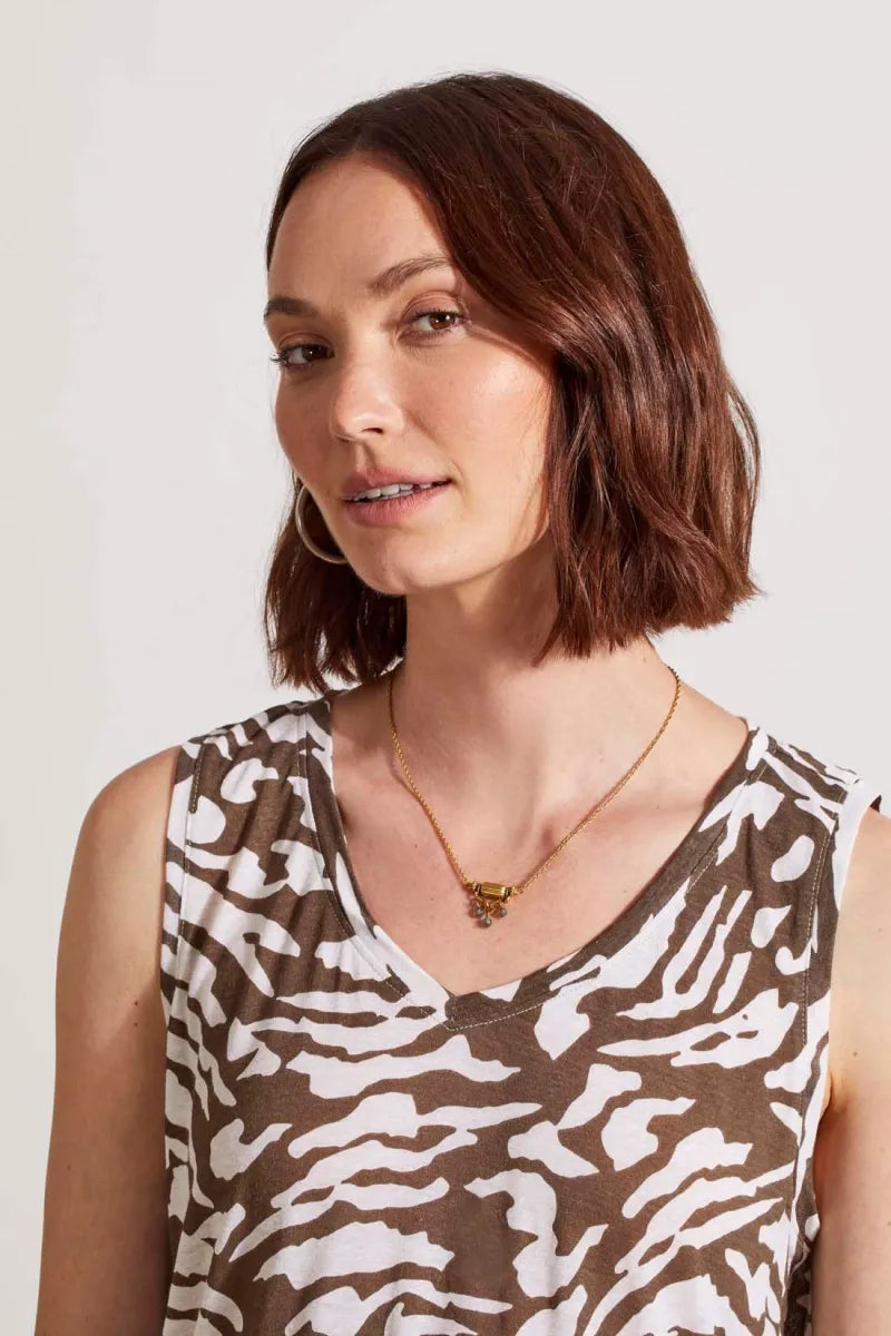 Double Frill Blouse Linen