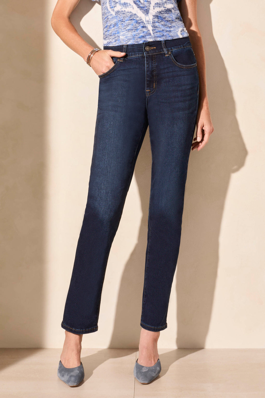 Sophia Curvy Fit Straight Leg Jeans