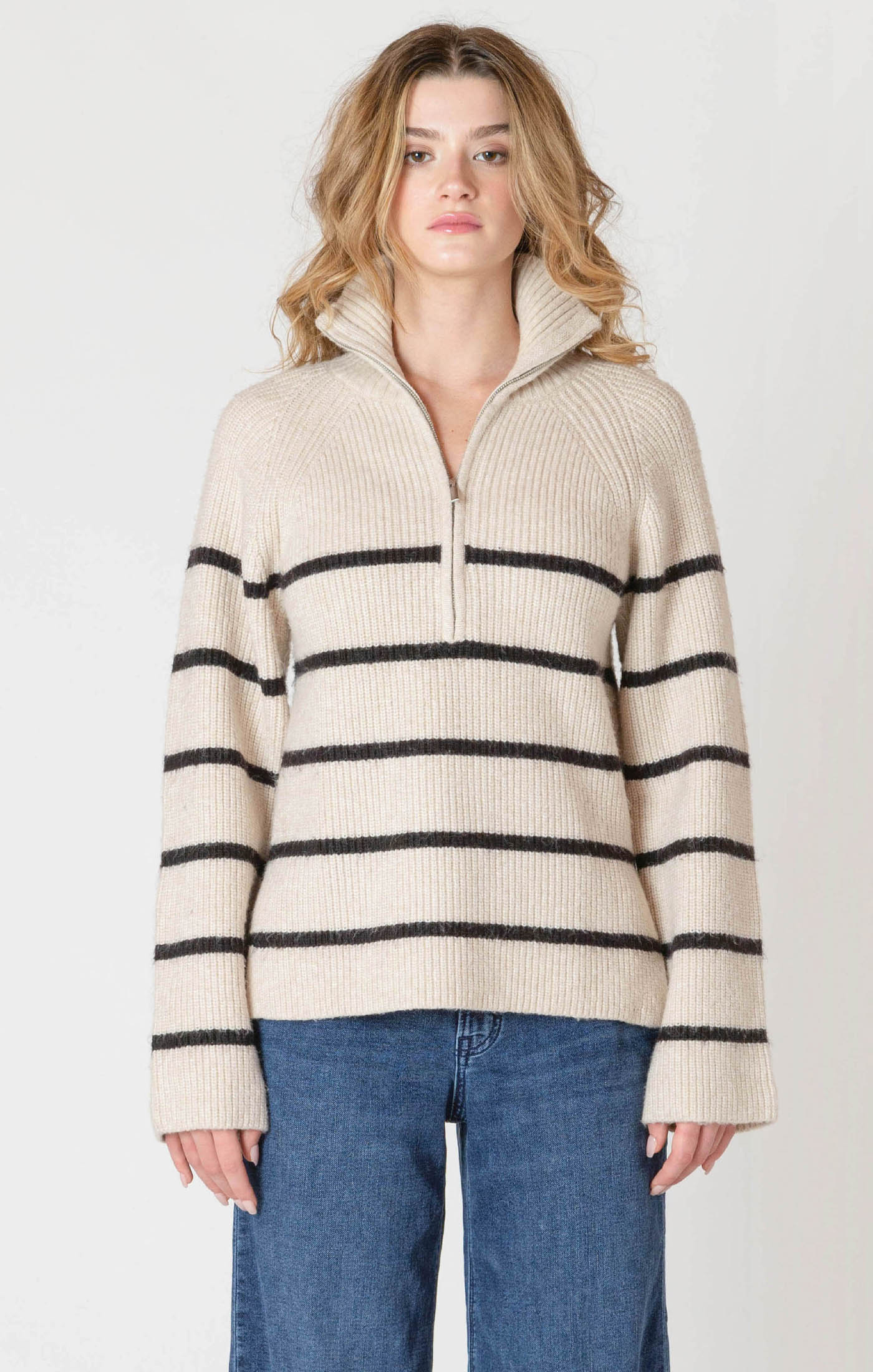 Half Zip Longline Sweater