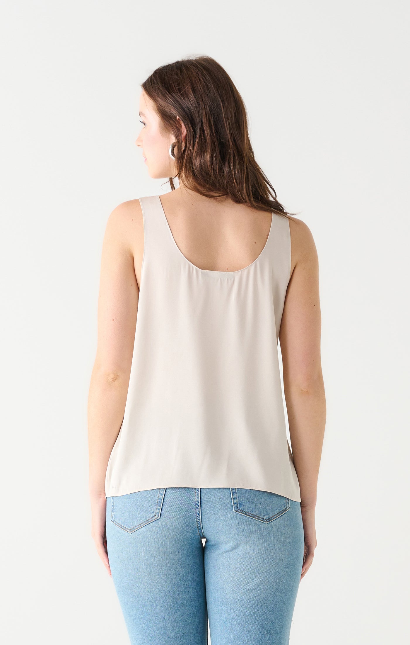 Satin Square Neck Tank